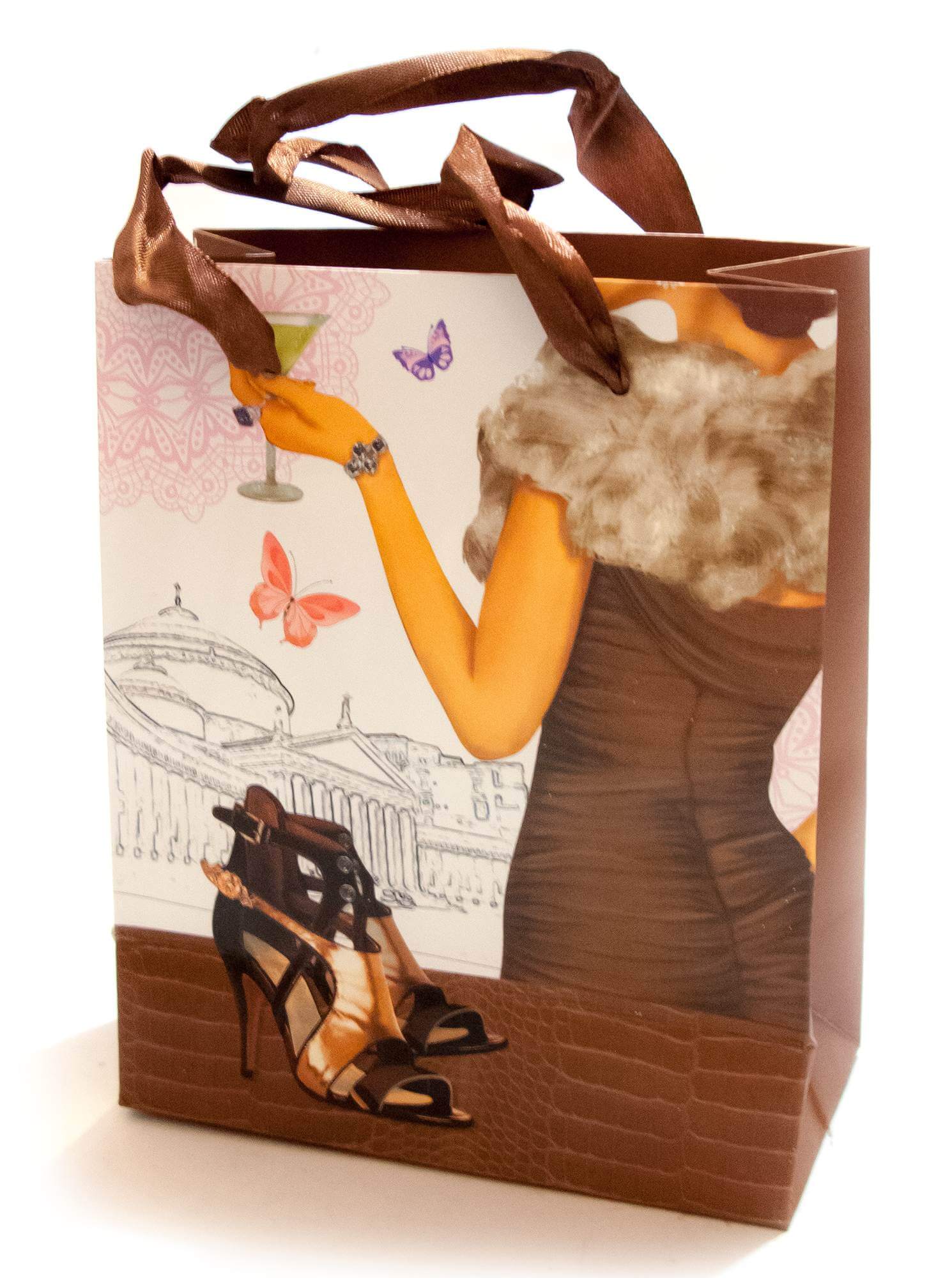 Пакет подарочный картон Туфельки (14х7х17 см) Пакет подарочный картон Туфельки (14х7х17 см)