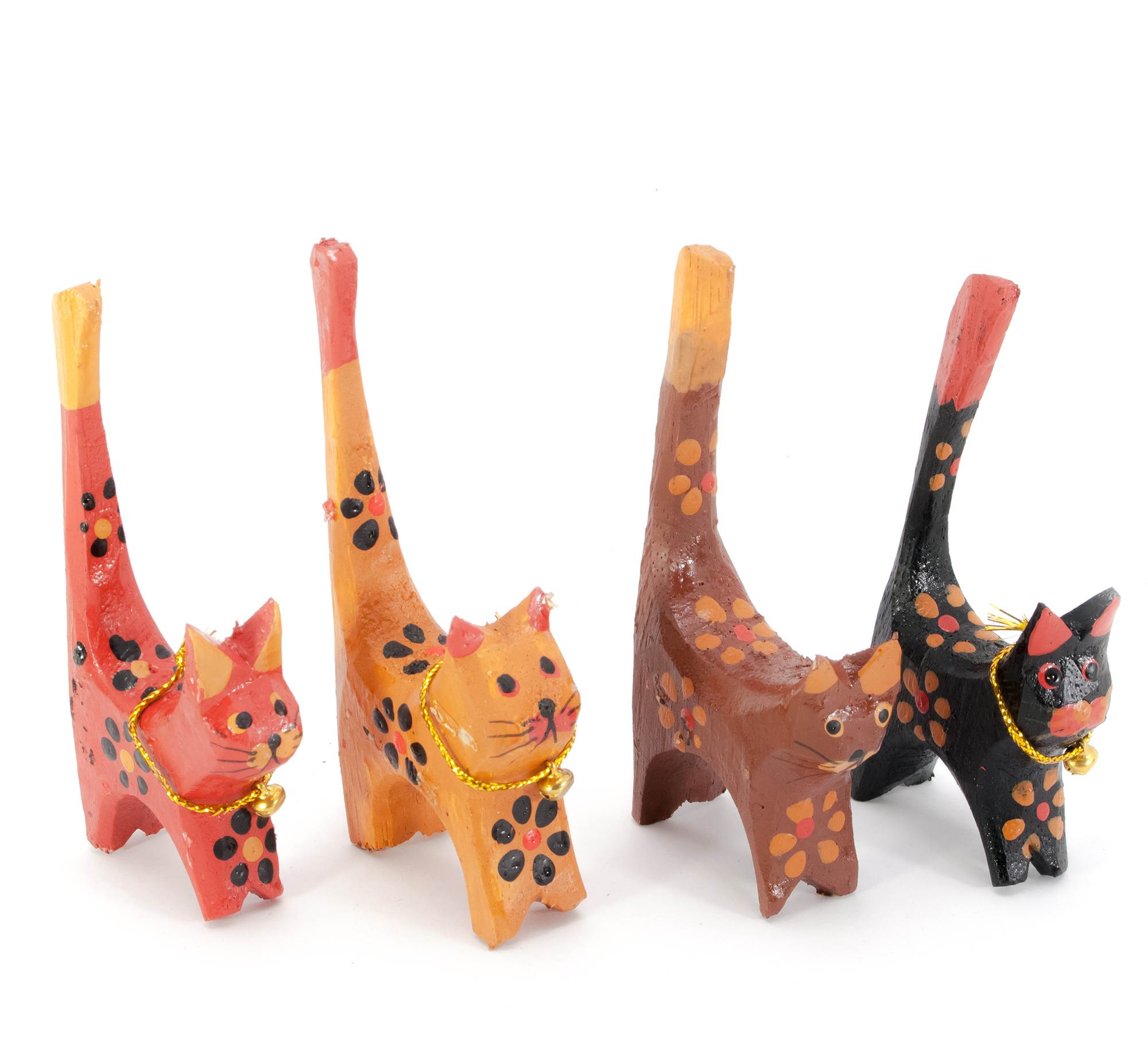 Кошки деревянные кольцедержатели (н-р 4 шт)(11х5х7,5 см) цена за набор Кошки деревянные кольцедержатели (н-р 4 шт)(11х5х7,5 см) цена за набор