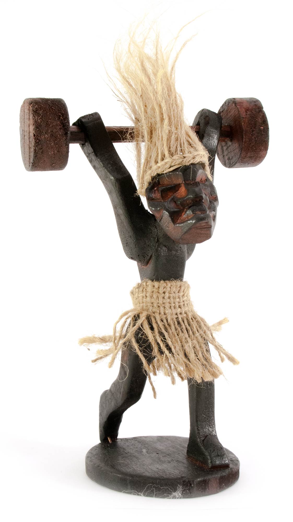 Папуас Штангист дерево (18,5х12х7,5 см) Папуас 'Штангист' дерево (18,5х12х7,5 см)