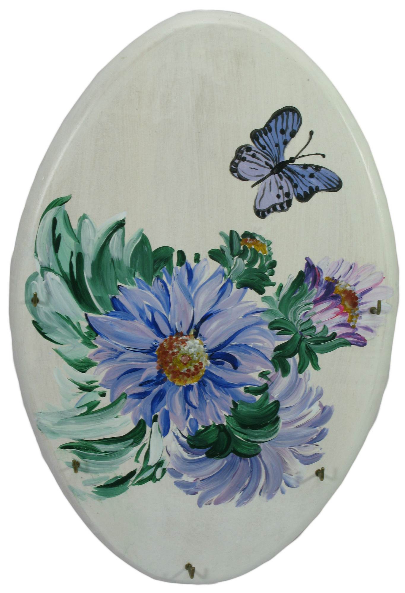 Ключница вешалка Белая, массив дерева (32х24 см.) Ключница вешалка Белая, массив дерева (32х24 см.)