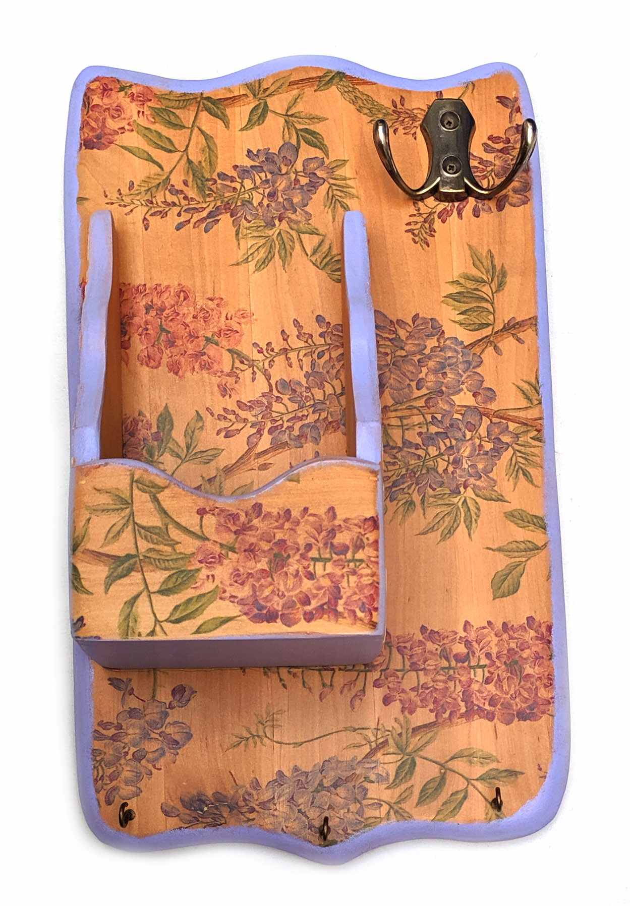 Вешалка Лаванда с ящиком массив дерева (34х20 см) A Вешалка Лаванда с ящиком массив дерева (34х20 см) A