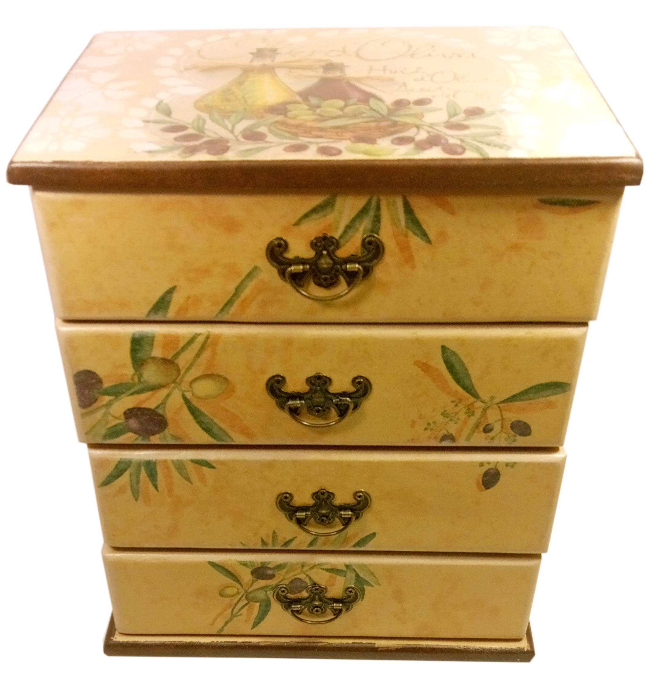 Шкатулка-комод Оливки массив дерева (22.5x15x26см.) Шкатулка-комод Оливки массив дерева (22.5x15x26см.)