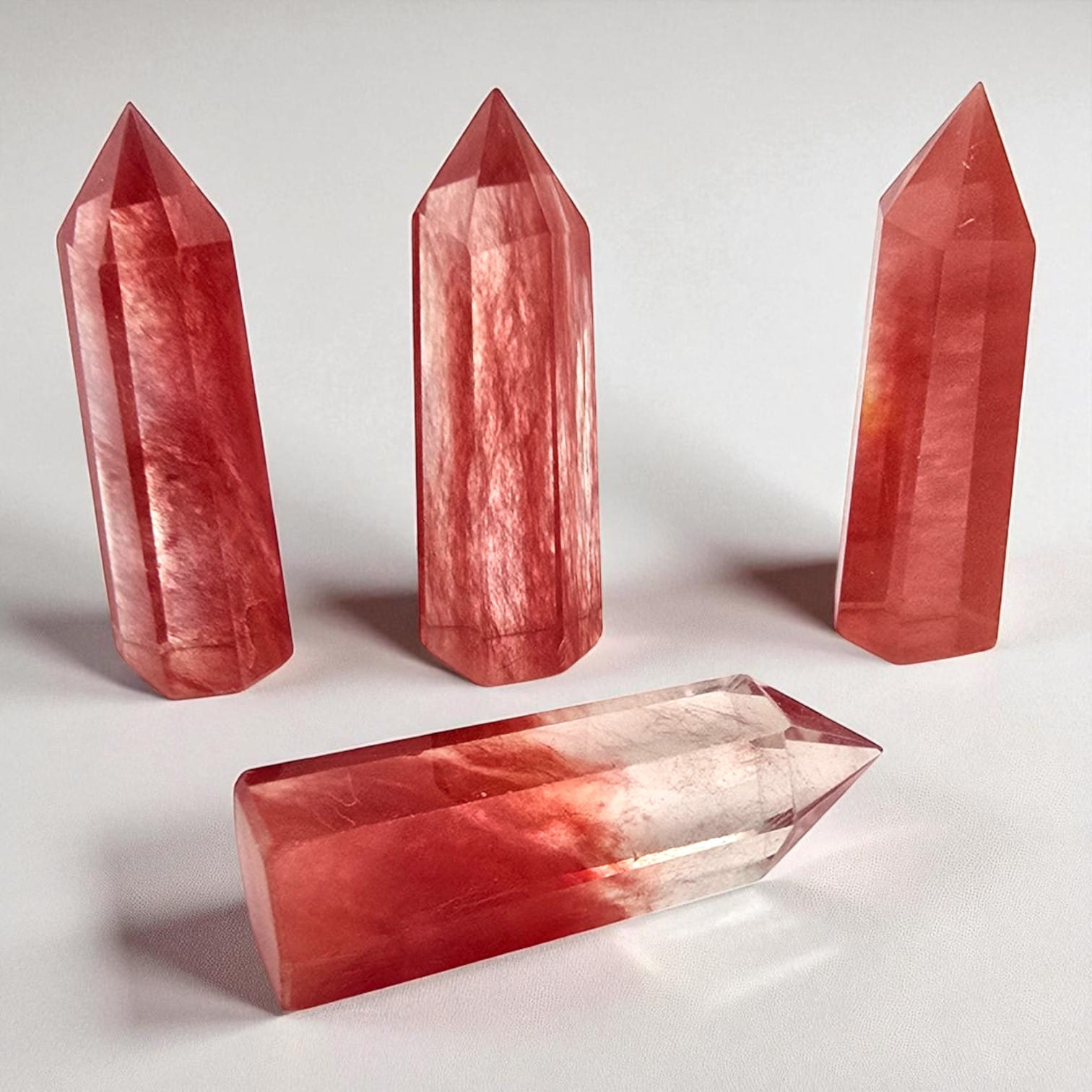 Кристалл из сердолика в форме башни (полированный, 7 см) Кристалл из сердолика в форме башни (полированный, 7 см)