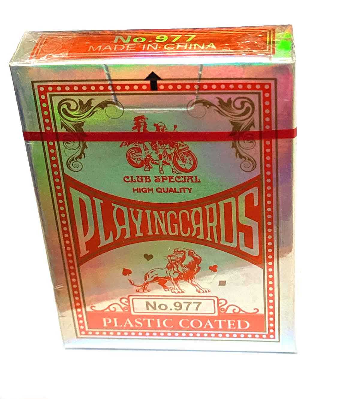 Карты игральные пластиковое покрытие красная рубашка(9х6,5х1,7 см) Карты игральные пластиковое покрытие красная рубашка(9х6,5х1,7 см)