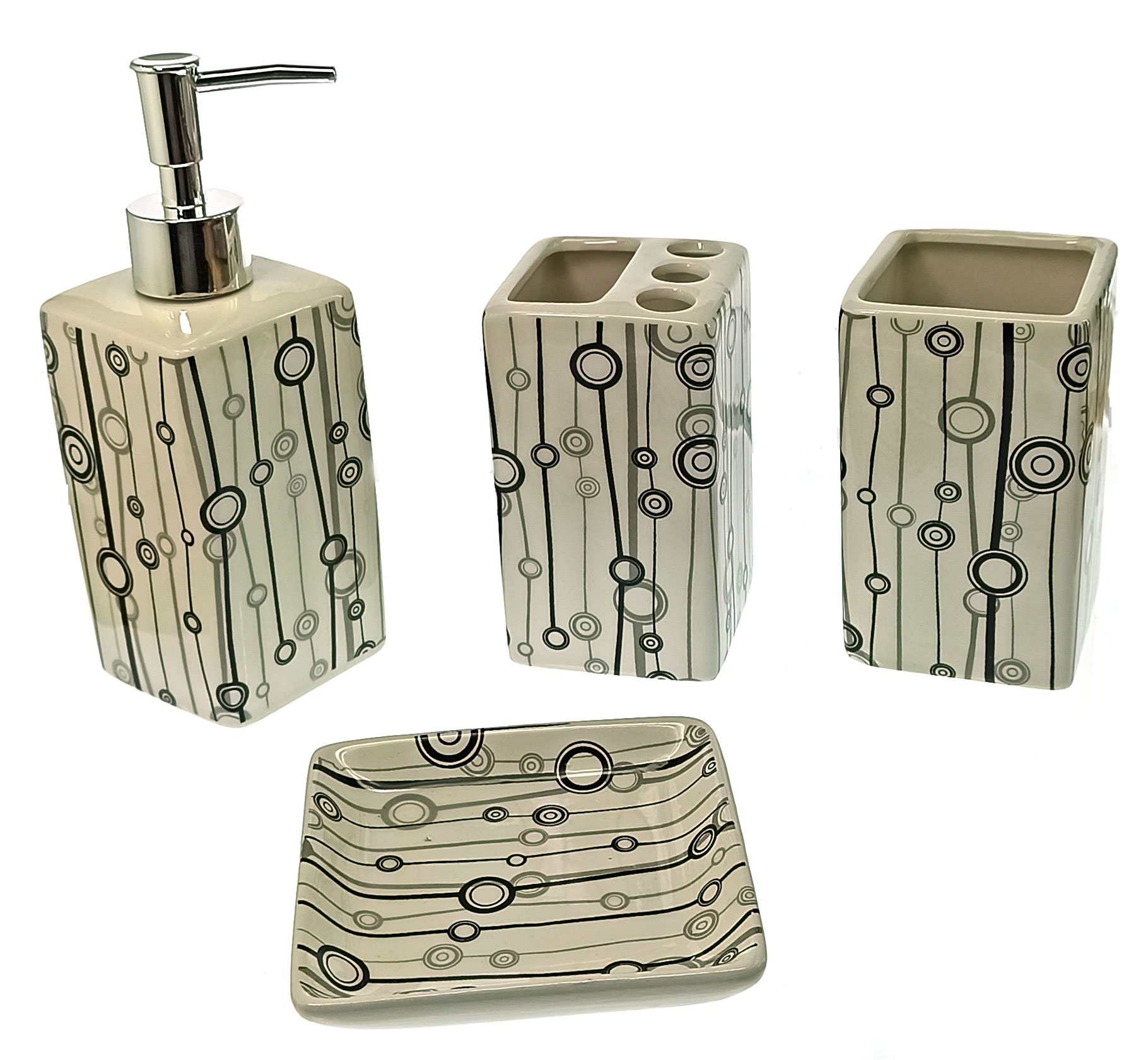 Набор для ванной керамический (22х22х7,5 см)B Набор для ванной керамический (22х22х7,5 см)B