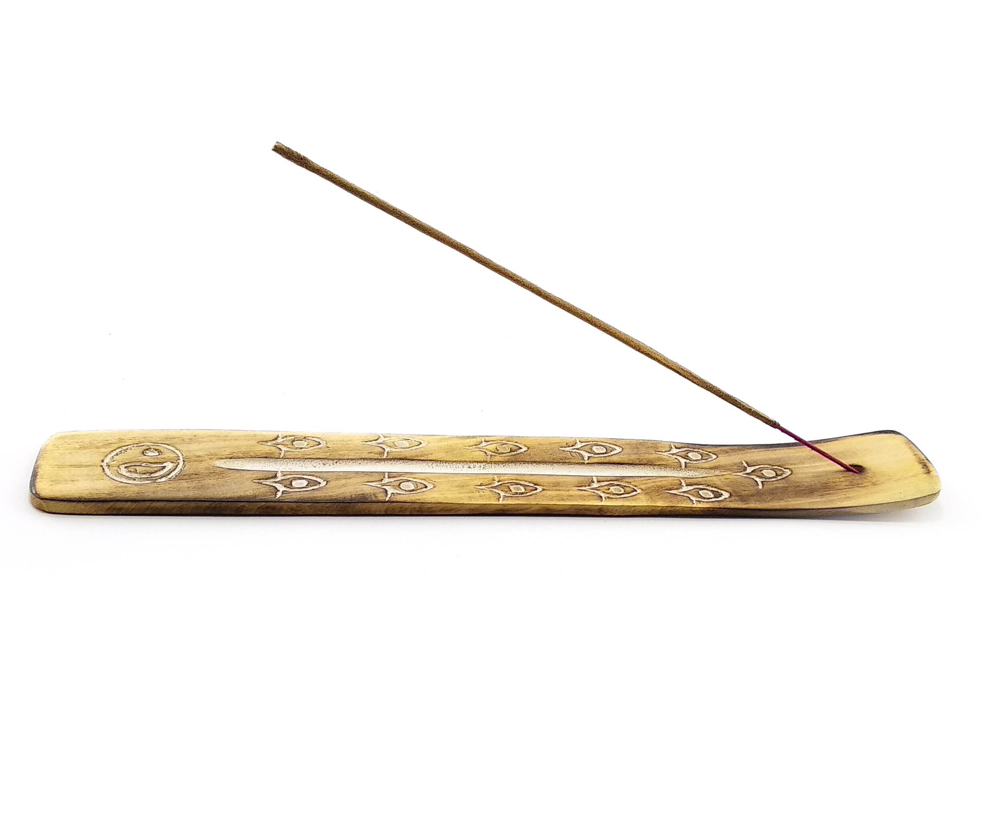 Подставка под благовония лыжа Инь Янь манговое дерево (26х3,5х0,5 см) Подставка под благовония лыжа Инь Янь манговое дерево (26х3,5х0,5 см)