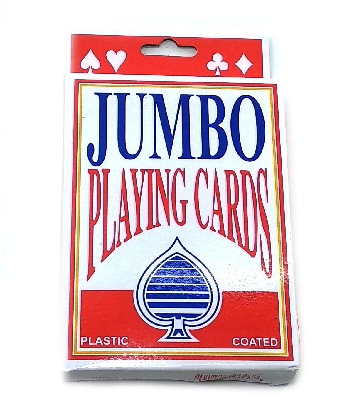 Карты игральные с пластиковым покрытием (9,5х12,5х2 см) JUMBO Карты игральные с пластиковым покрытием (9,5х12,5х2 см) JUMBO