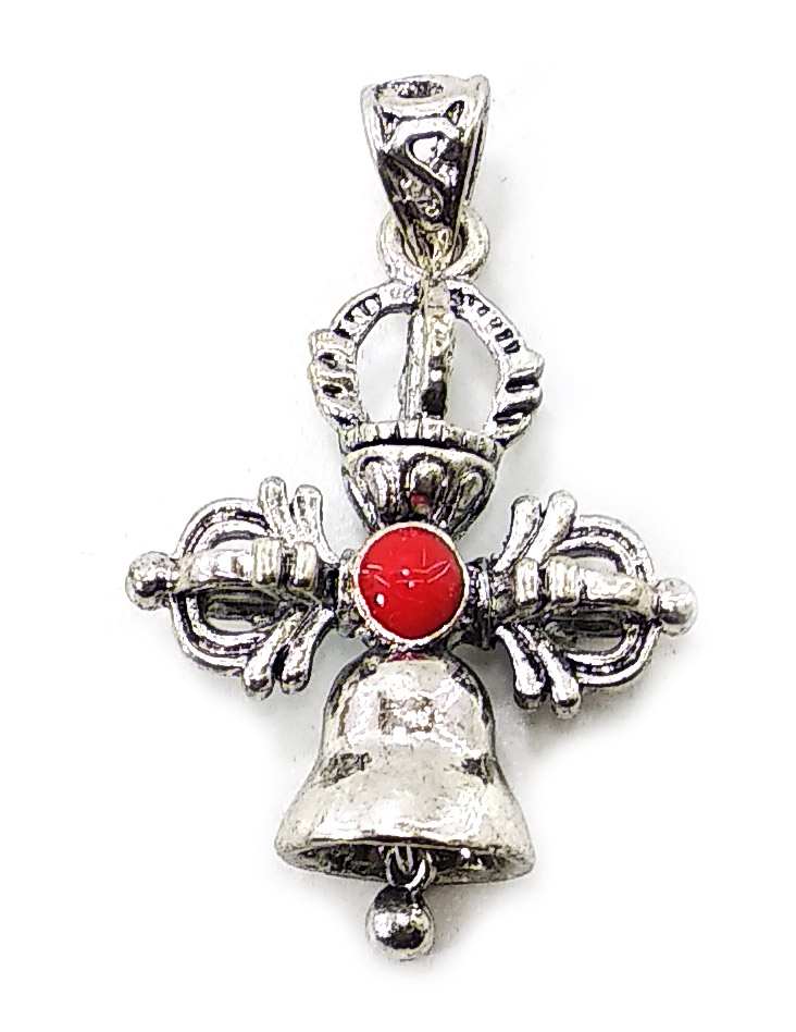 Подвеска Ваджра с колокольчиком (3,5х2,5х1 см) Подвеска Ваджра с колокольчиком (3,5х2,5х1 см)