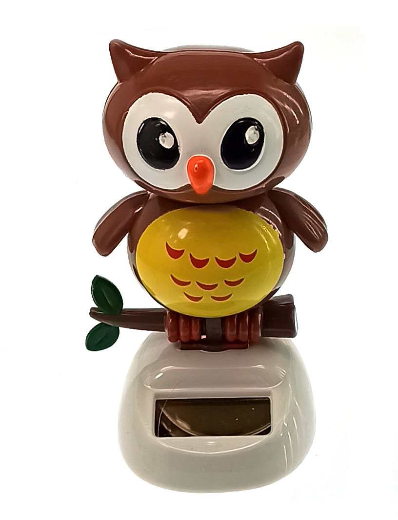 Сова танцующая на солнечной батарее темно коричневая (Flip Flap) (10,5х6х6 см) Сова танцующая на солнечной батарее темно коричневая (Flip Flap) (10,5х6х6 см)