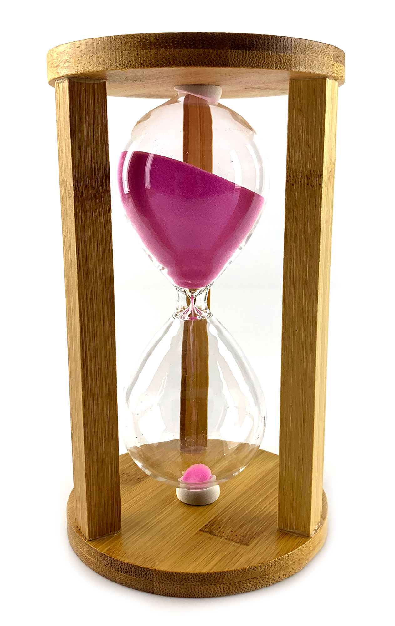 Часы песочные бамбуковые 60 мин розовый песок (19х11х11 см) Часы песочные бамбуковые 60 мин розовый песок (19х11х11 см)