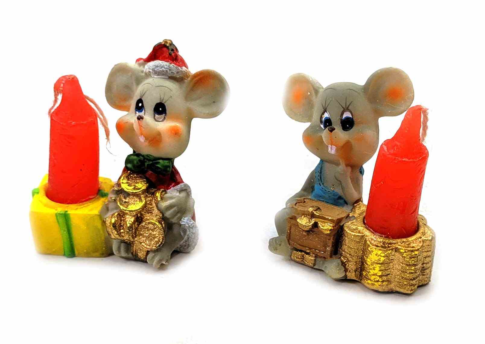 Мышка со свечей (8 шт/уп)(5х4х3 см) Мышка со свечей (8 шт/уп)(5х4х3 см)