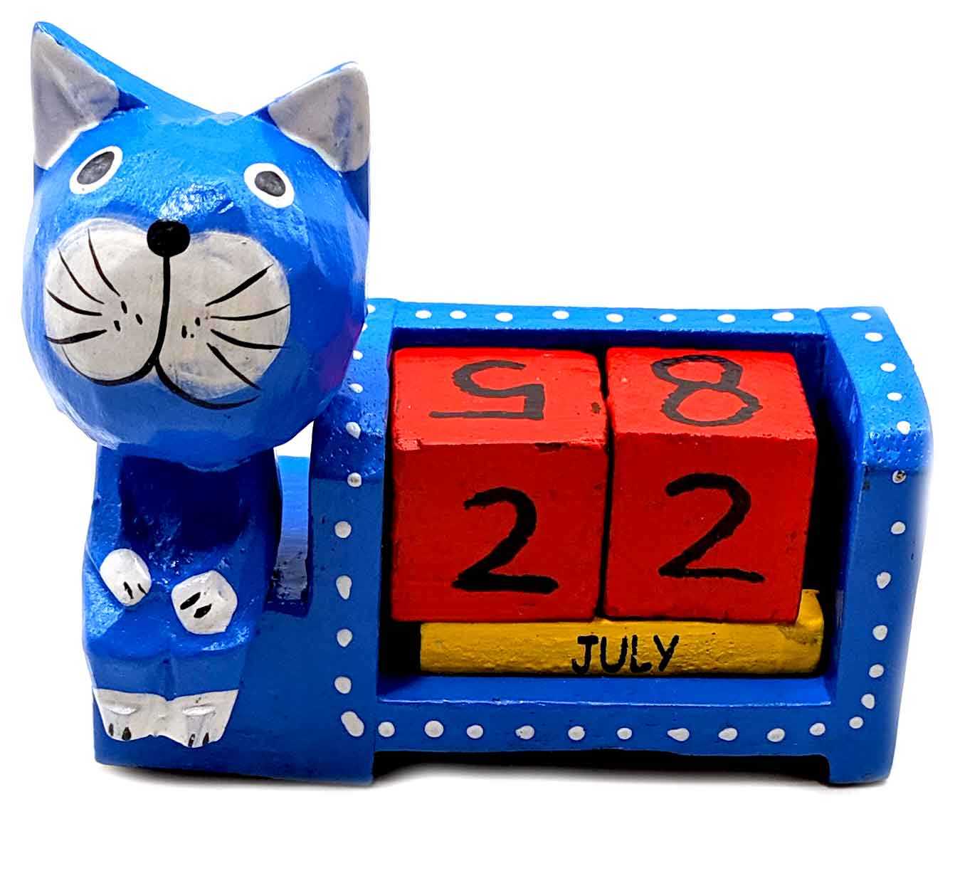 Вечный календарь Кот деревянный (11х9х4 см) Вечный календарь Кот деревянный (11х9х4 см)