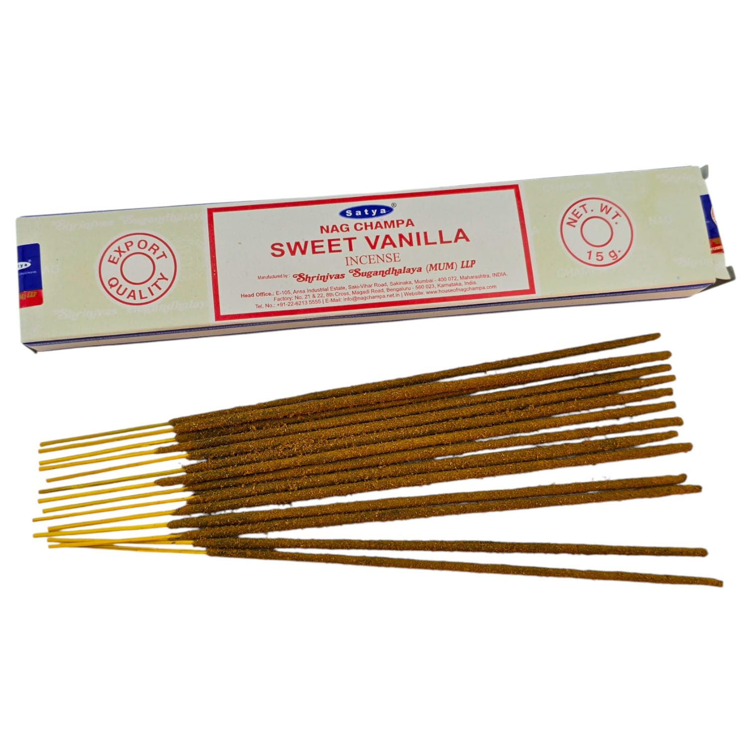 Sweet Vanilla (Сладкая Ваниль)(15 гр.)(Satya) масала благовоние Sweet Vanilla (Сладкая Ваниль)(15 гр.)(Satya) масала благовоние