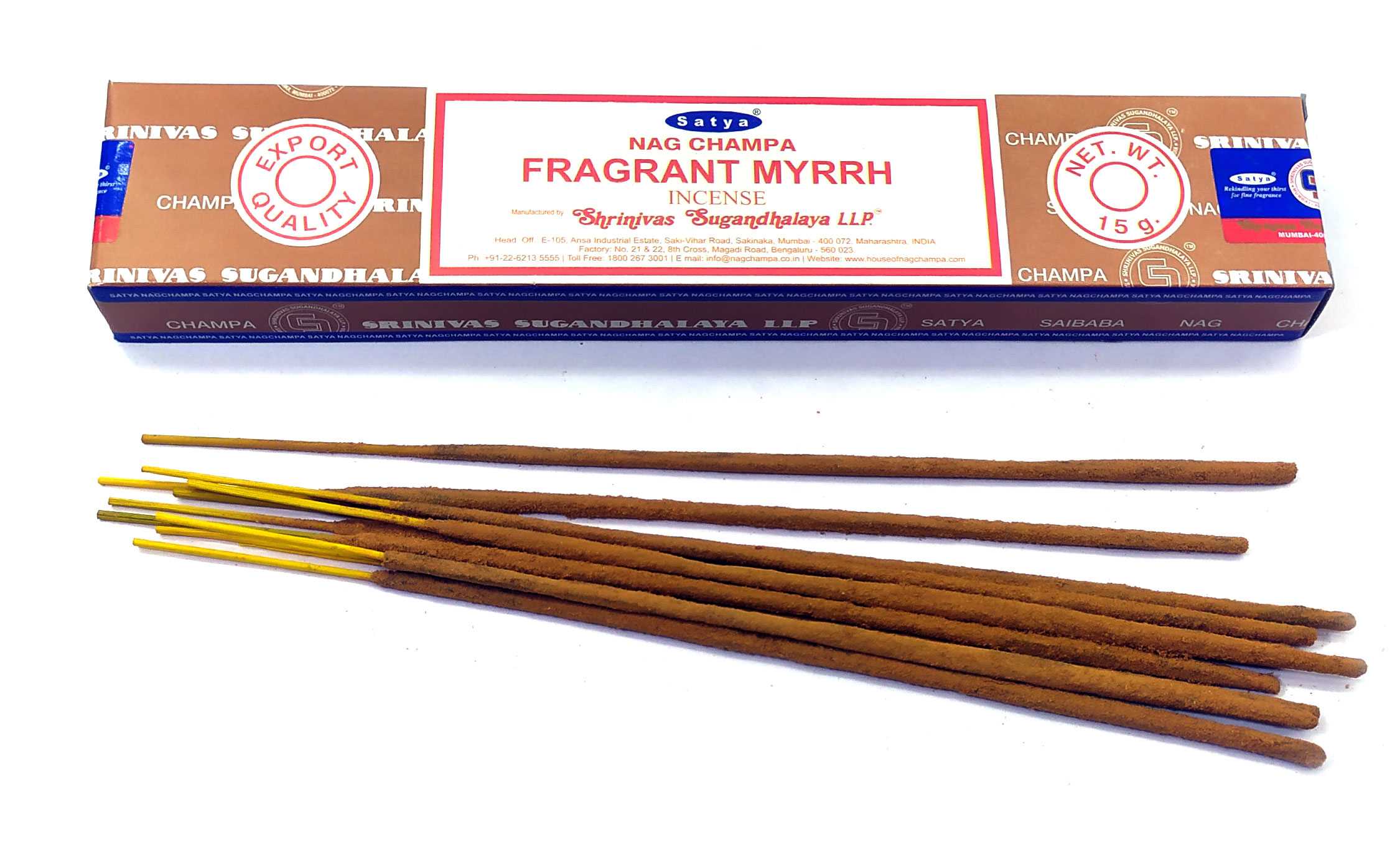 Fragrant Myrrh (Аромат Мирры)(15 гр.)(Satya) масала благовоние Fragrant Myrrh (Аромат Мирры)(15 гр.)(Satya) масала благовоние