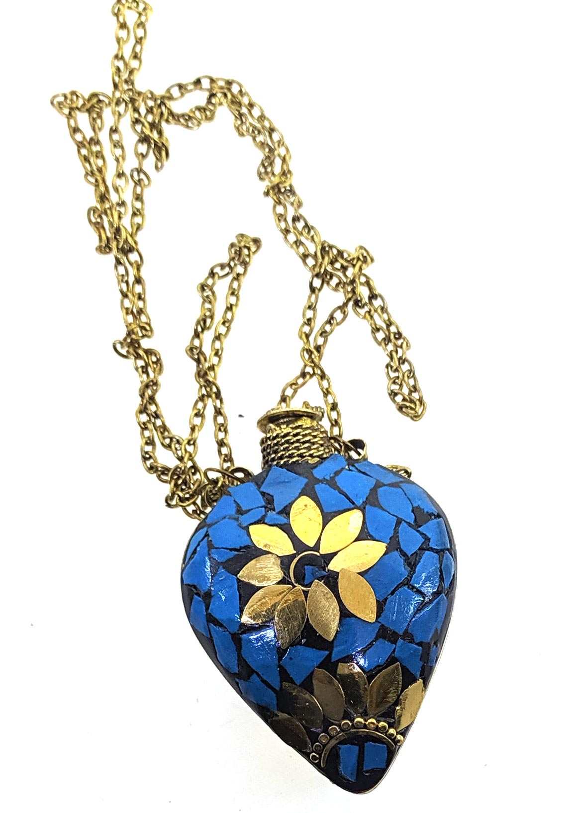 Аромакулон Сердце бронзовый инкрустирован бирюзой (5,5х4,5х2 см) Аромакулон Сердце бронзовый инкрустирован бирюзой (5,5х4,5х2 см)