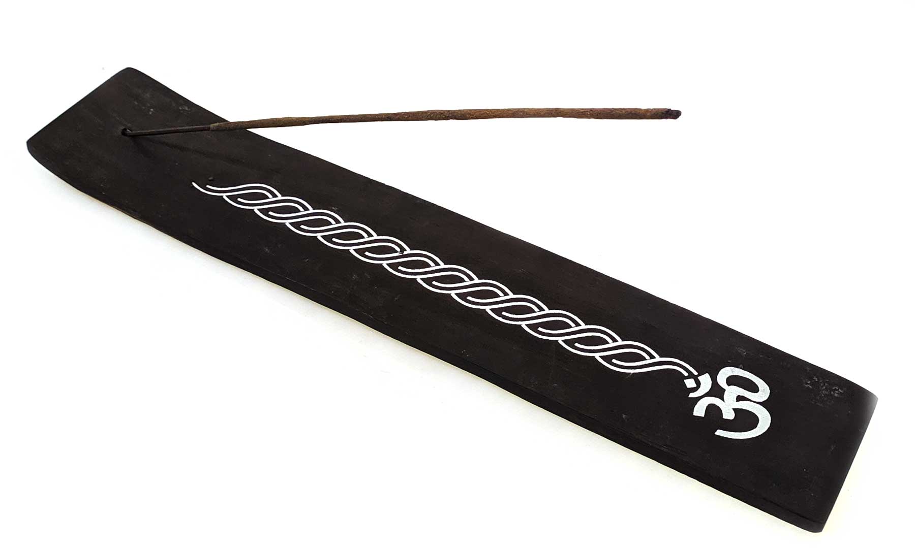 Подставка под благовония лыжа OM деревянная (26х5х0,5 см) Подставка под благовония лыжа OM деревянная (26х5х0,5 см)