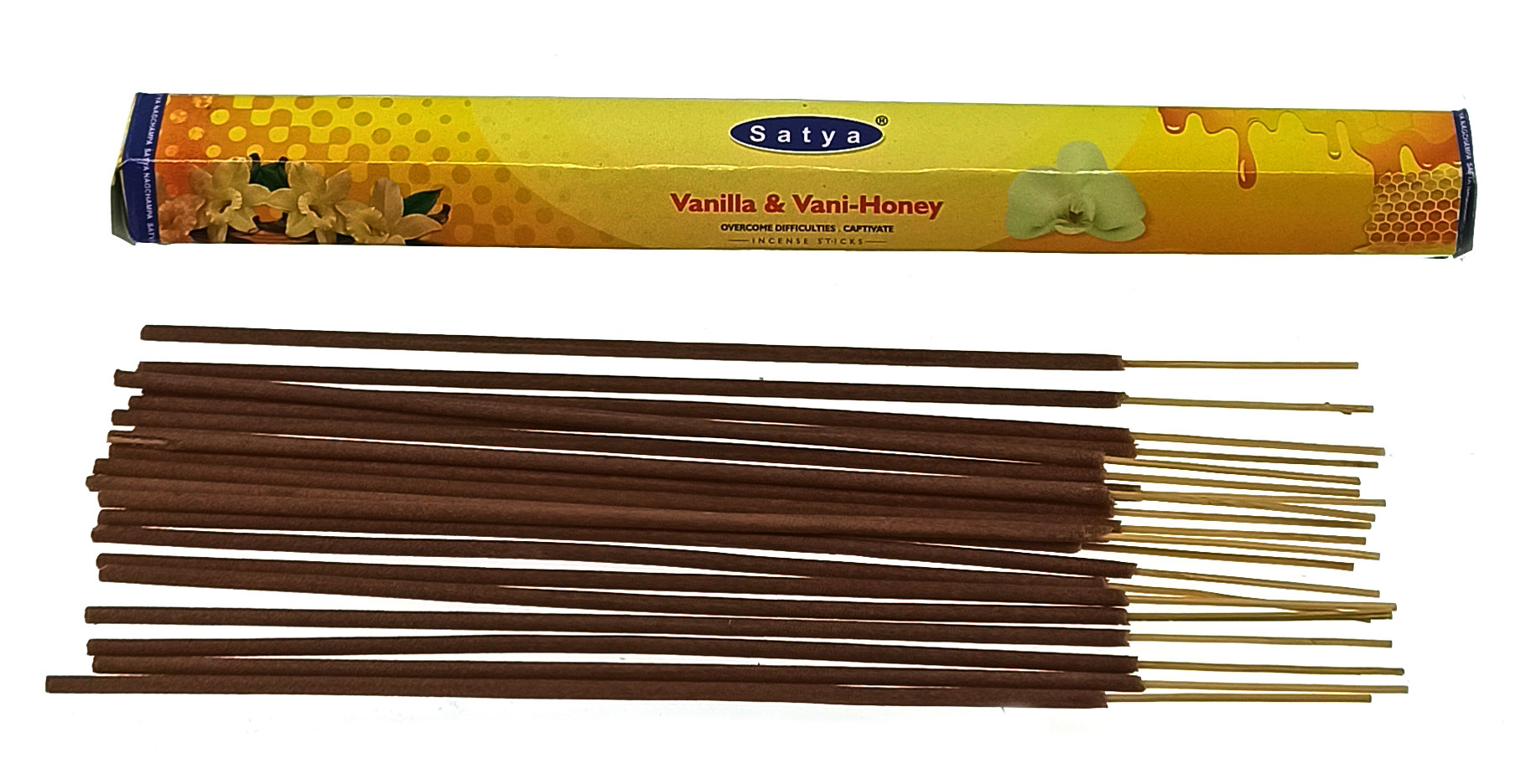 Vanilla & Vani Honey (Ваниль с Медом) (Satya) пыльцовые благовония шестигранник Vanilla & Vani Honey (Ваниль с Медом) (Satya) пыльцовые благовония шестигранник
