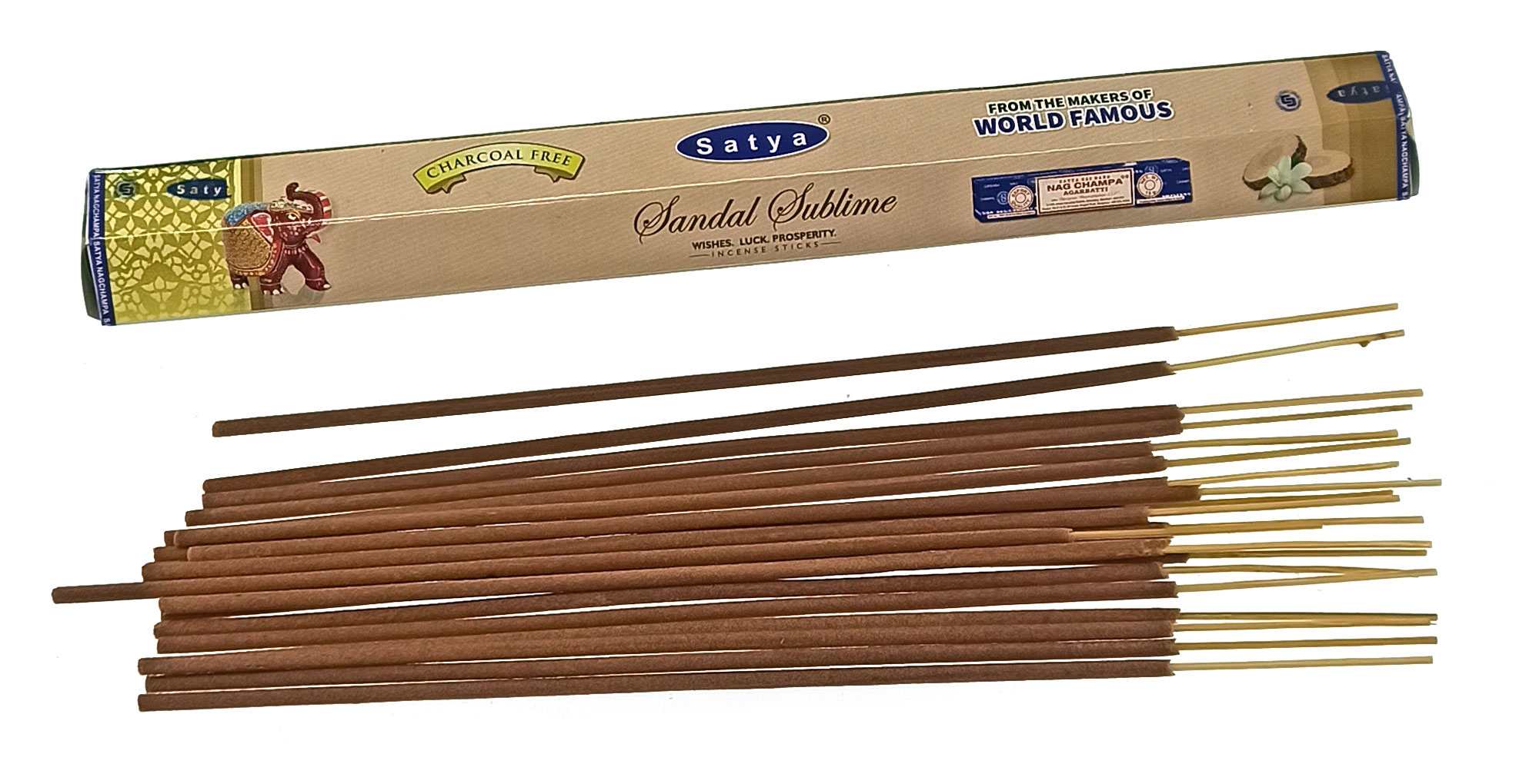 Sandal Sublime (Очищенный Сандал) (Satya) пыльцовые благовония шестигранник Sandal Sublime (Очищенный Сандал) (Satya) пыльцовые благовония шестигранник