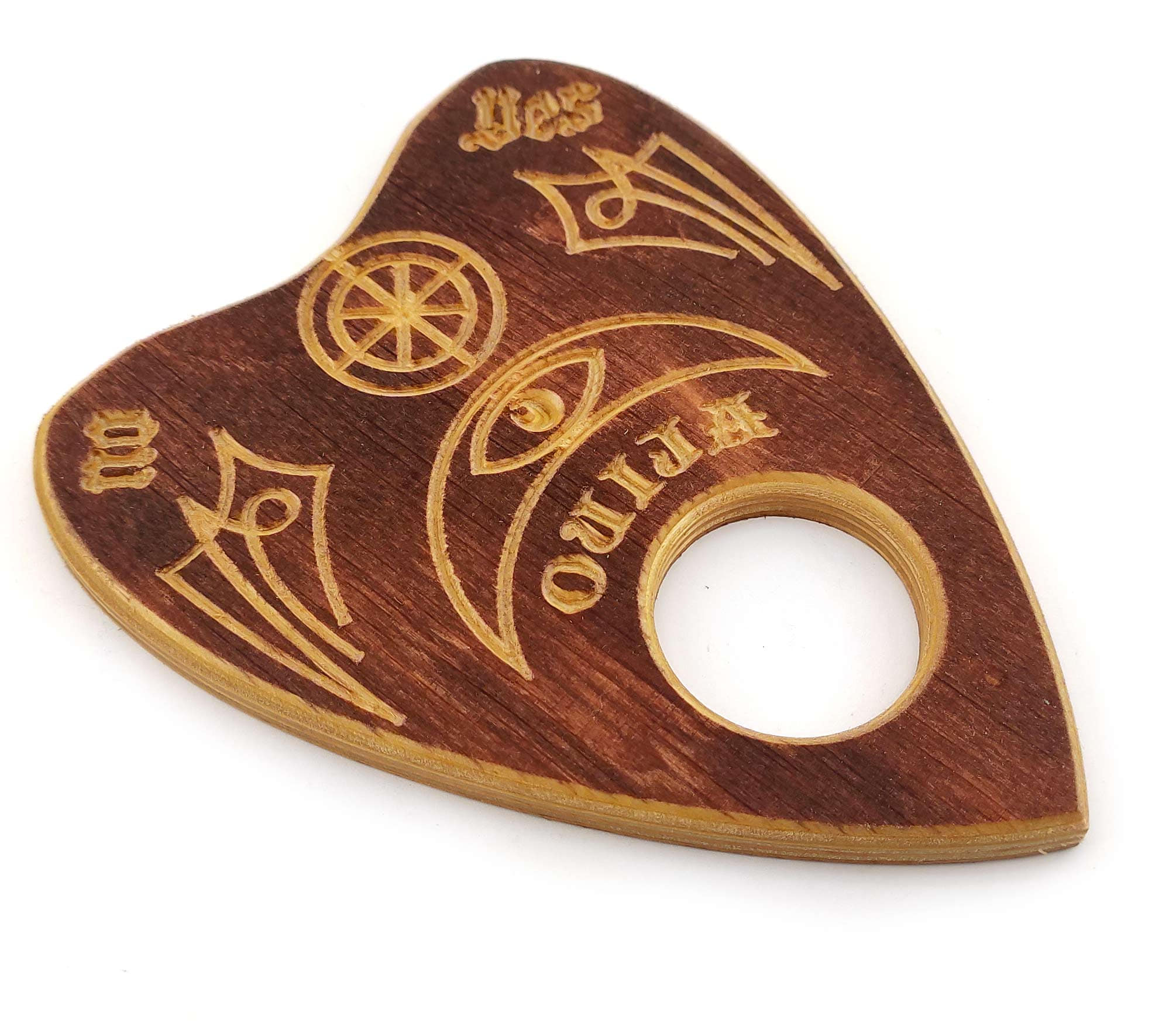 Спиритическая указка для спиритической доски OUIJA, темная (14×11,5×0,8см) Спиритическая указка для спиритической доски OUIJA, темная (14×11,5×0,8см)