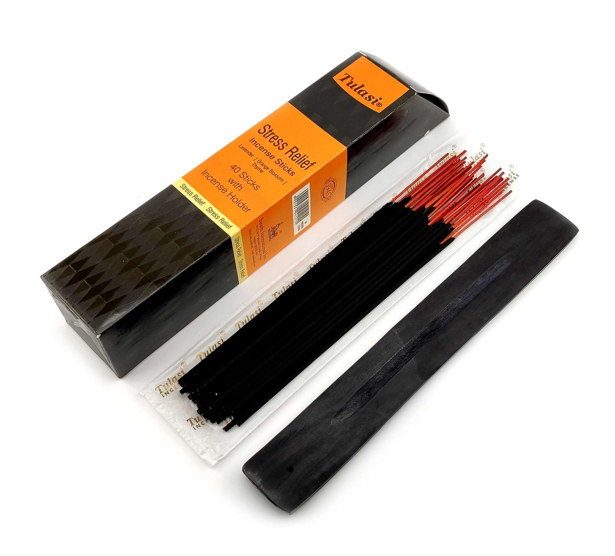 Stress Relief 40 Stiks with Incense Holder (Благовония 40 штук с деревянной подставкой)(Tulasi) Stress Relief 40 Stiks with Incense Holder (Благовония 40 штук с деревянной подставкой)(Tulasi)