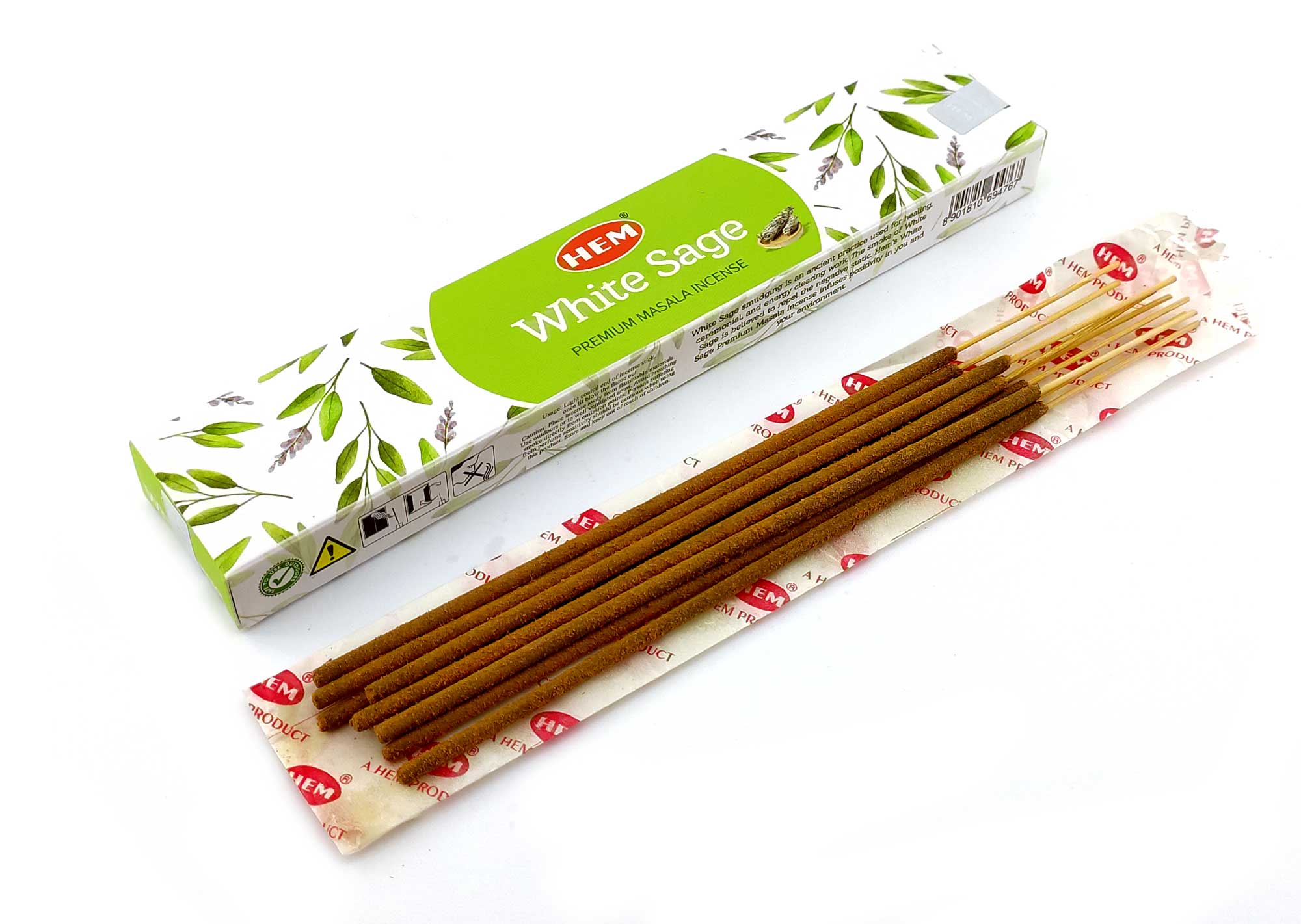 White Sage Masala 15 Gms(Белый Шалфей)(Hem)(Пыльцовое благовоние) White Sage Masala 15 Gms(Белый Шалфей)(Hem)(Пыльцовое благовоние)