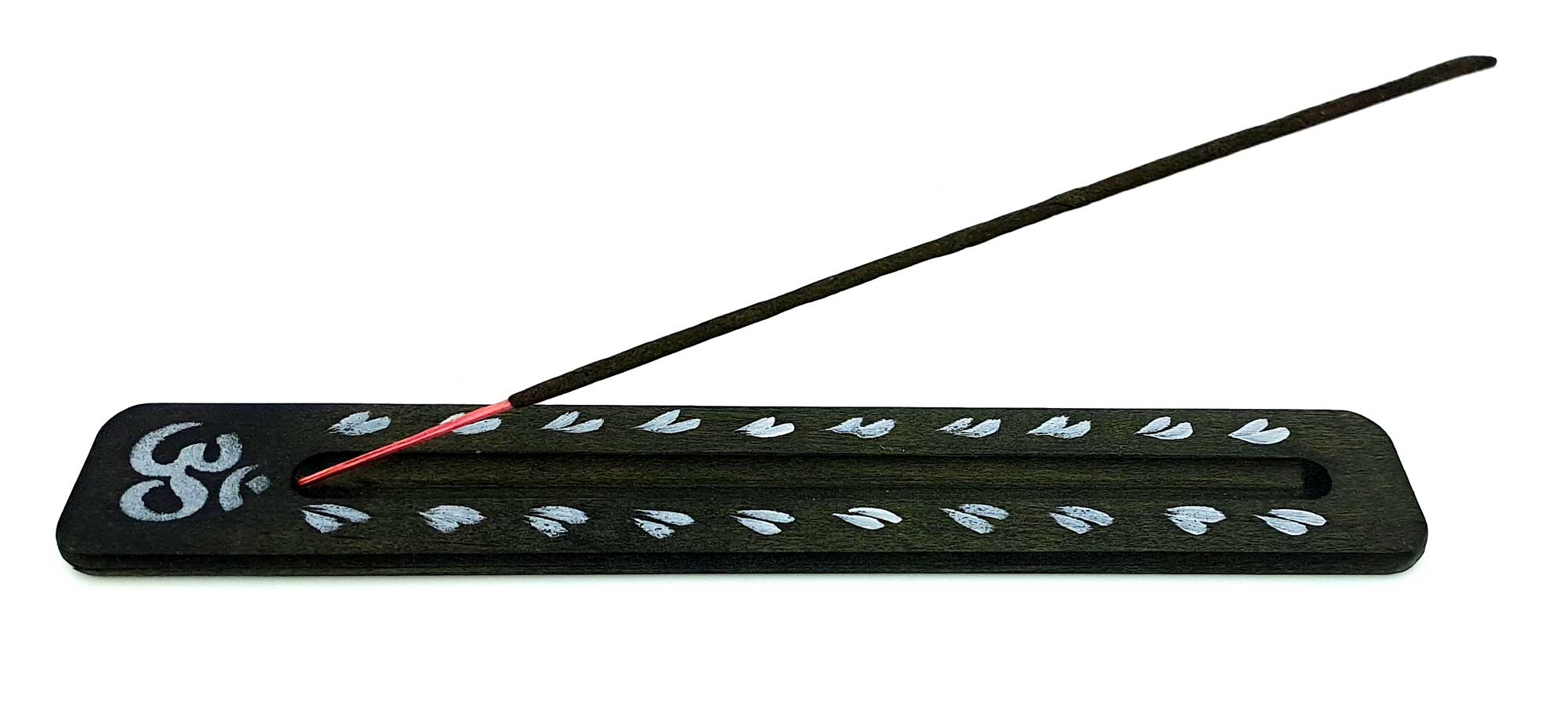 Подставка под благовония Графит, с рисунком (260х40х7 мм), массив дерева. Подставка под благовония Графит, с рисунком (260х40х7 мм), массив дерева.