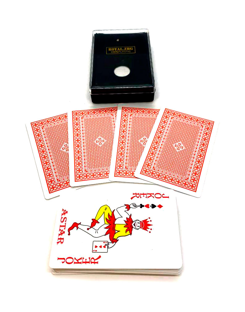 Карты игральные пластиковые Royal красная рубашка Карты игральные пластиковые Royal красная рубашка