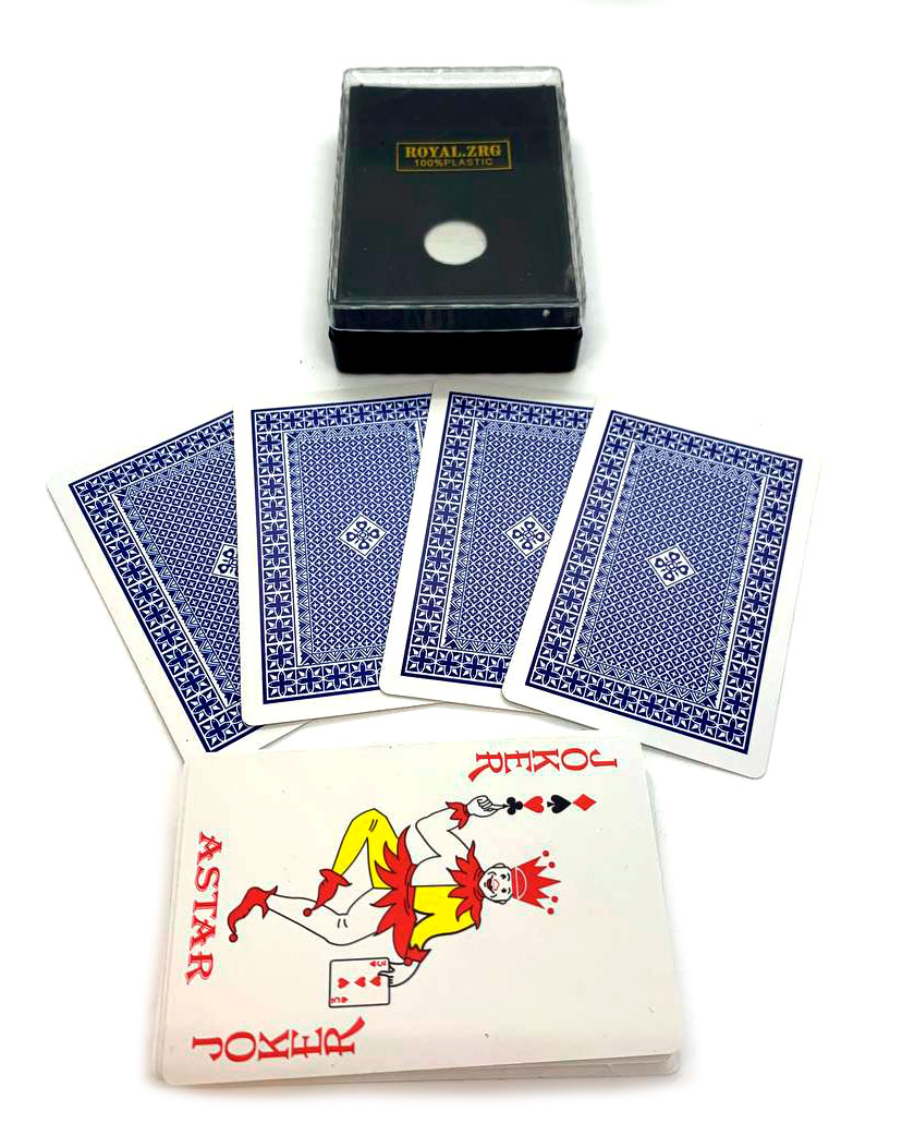 Карты игральные пластиковые Royal синяя рубашка Карты игральные пластиковые Royal синяя рубашка