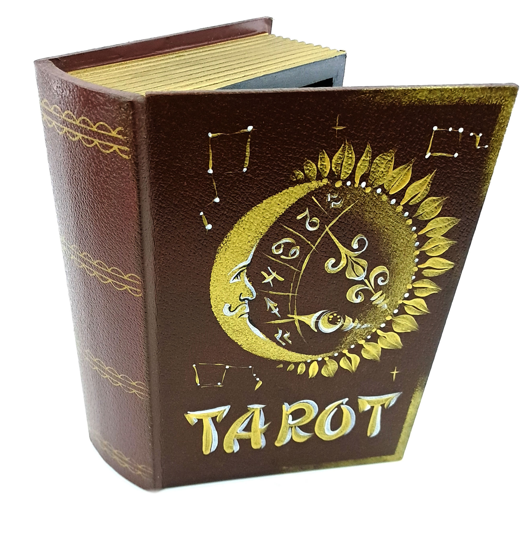 Шкатулка Таро (19,5х14х6 см),для хранения карт таро коричневая Шкатулка Таро (19,5х14х6 см),для хранения карт таро коричневая