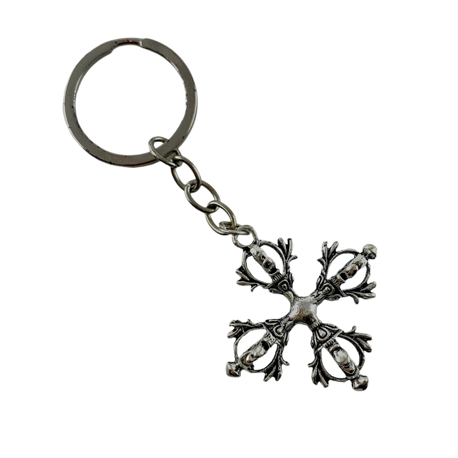 Брелок Крестовая Ваджра (40х40х17 мм) Брелок Крестовая Ваджра (40х40х17 мм)