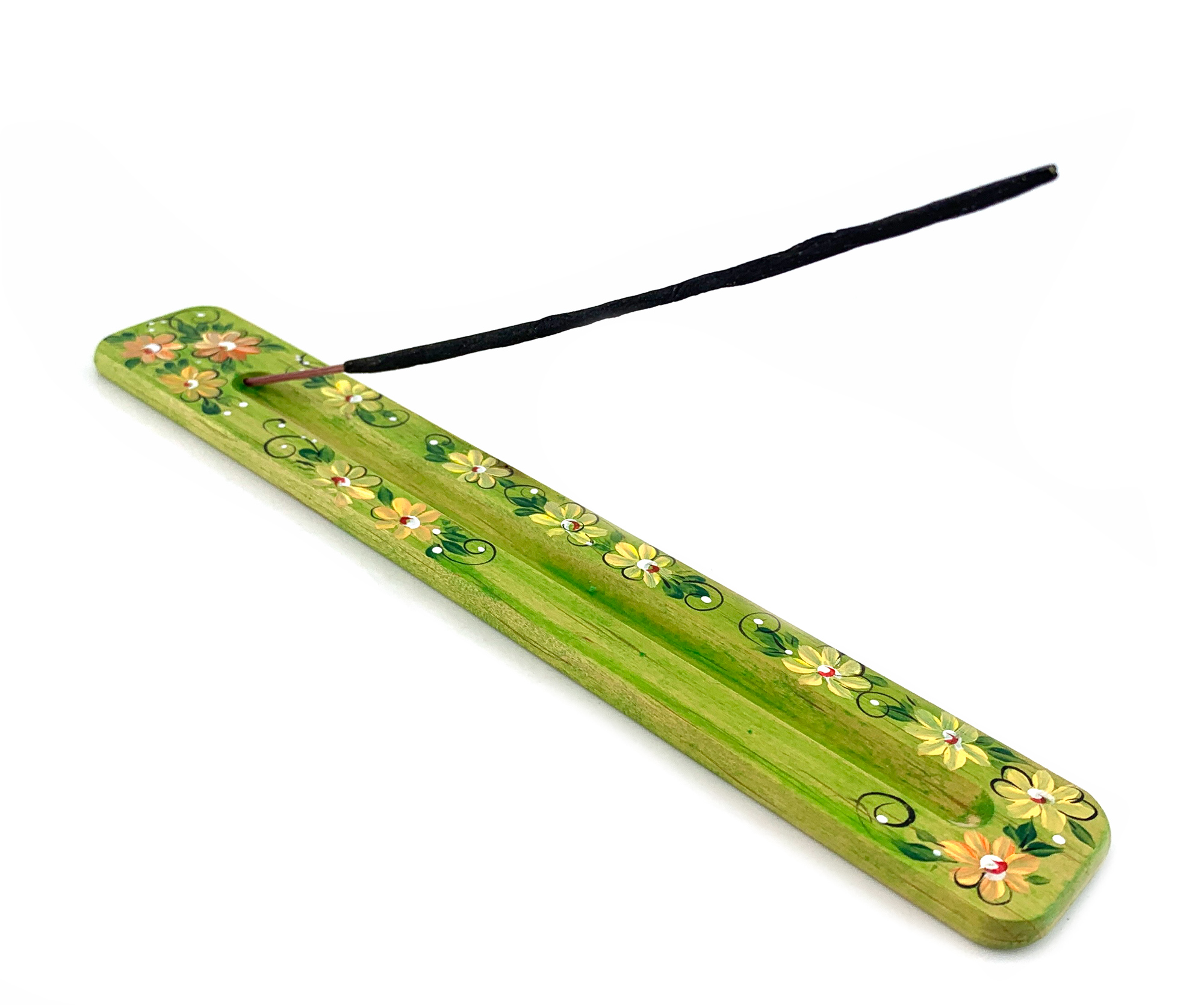 Подставка под благовония Квіткова поляна (260х40х7 мм), расписано вручную, массив дерева. Подставка под благовония Квіткова поляна (260х40х7 мм), расписано вручную, массив дерева.