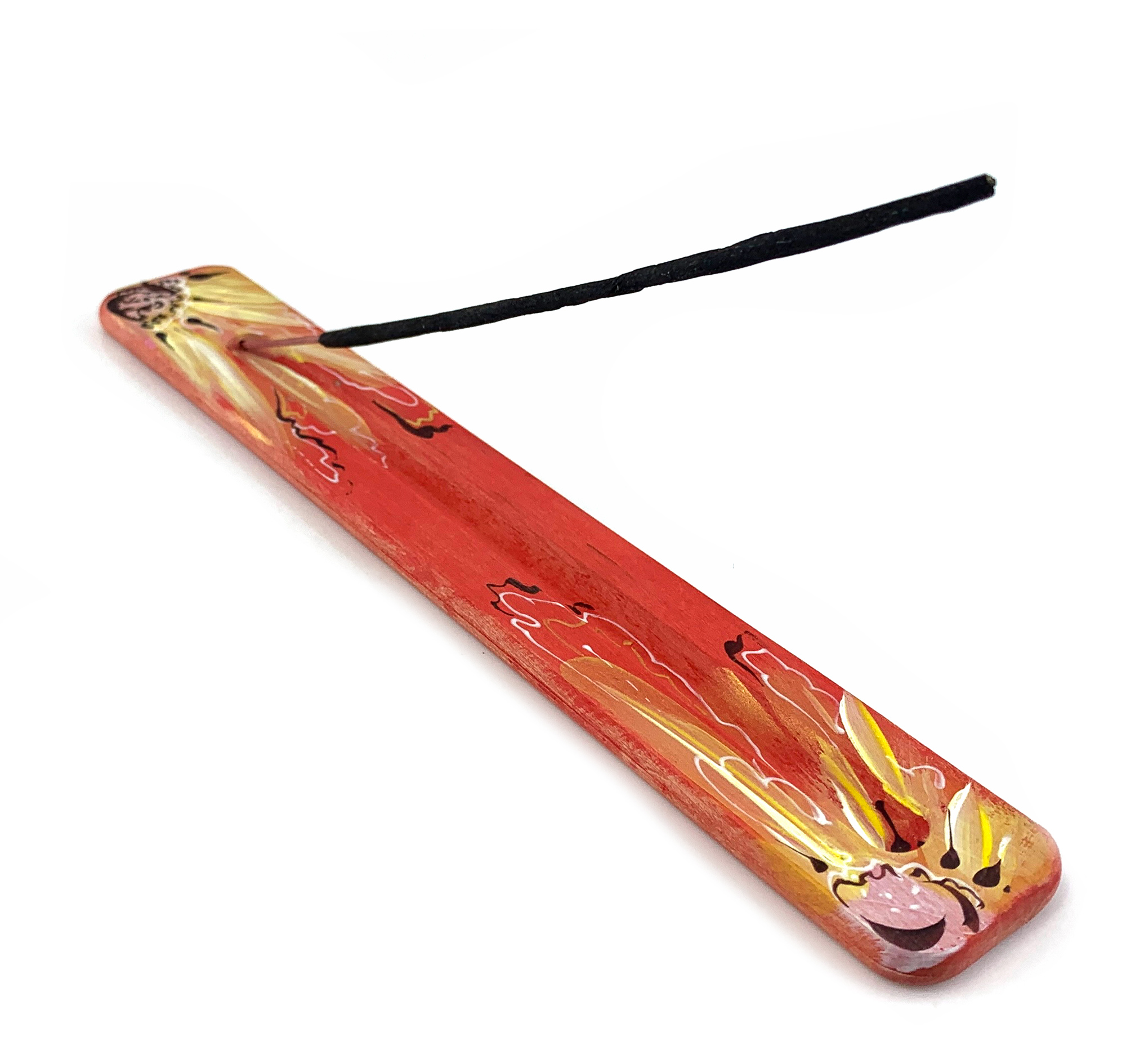 Подставка под благовония Осінні квіти (260х40х7 мм), расписано вручную, массив дерева. Подставка под благовония Осінні квіти (260х40х7 мм), расписано вручную, массив дерева.