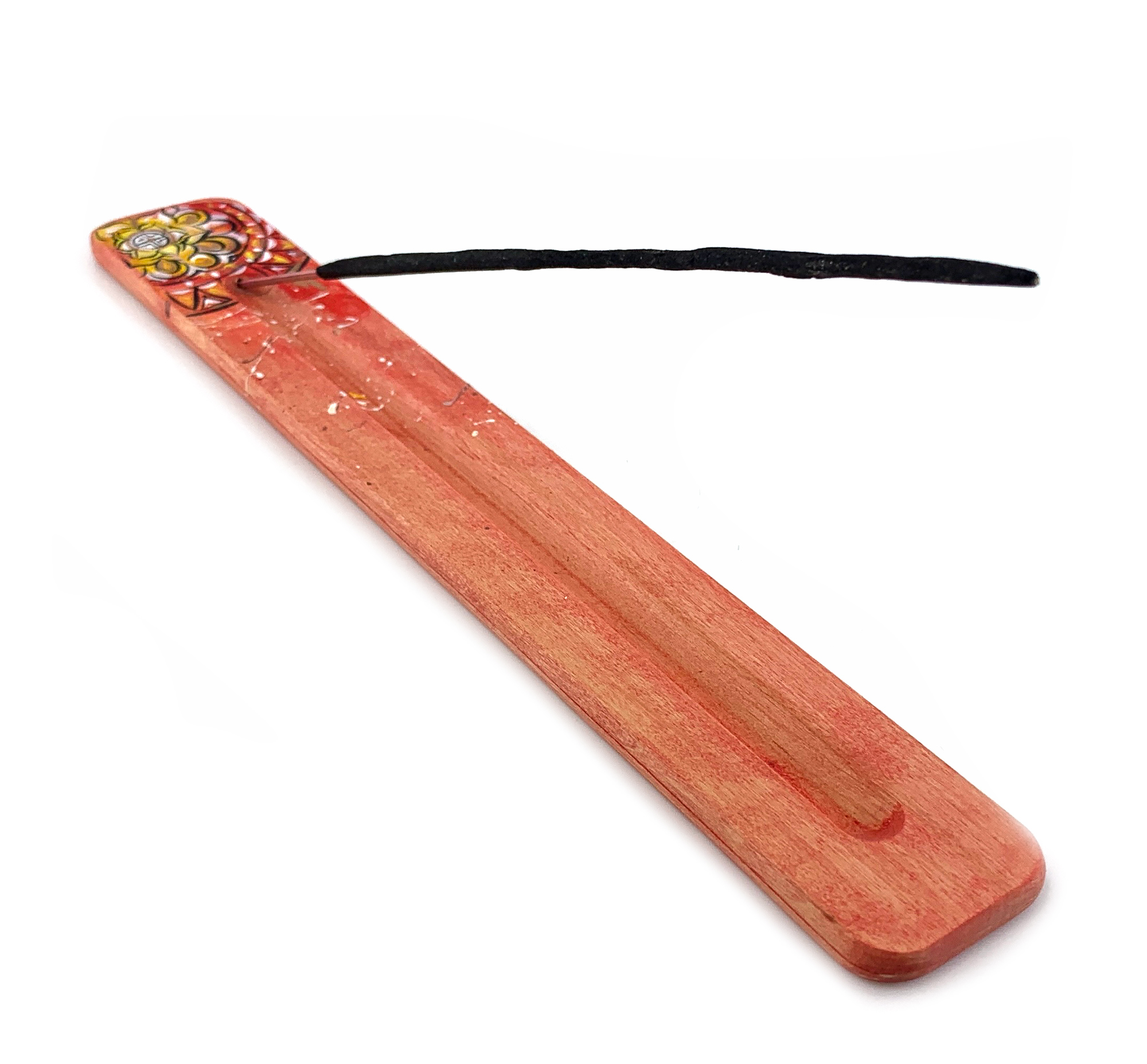 Подставка под благовония Мандала (260х40х7 мм), расписано вручную, массив дерева. Подставка под благовония Мандала (260х40х7 мм), расписано вручную, массив дерева.