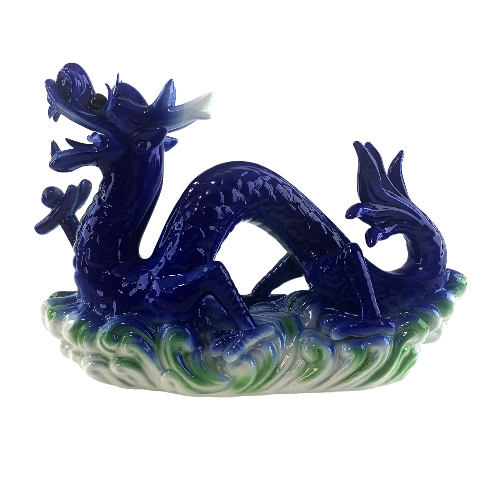 Дракон фарфор синий (16,5х 27,5х 7,3 см) Дракон фарфор синий (16,5х 27,5х 7,3 см)