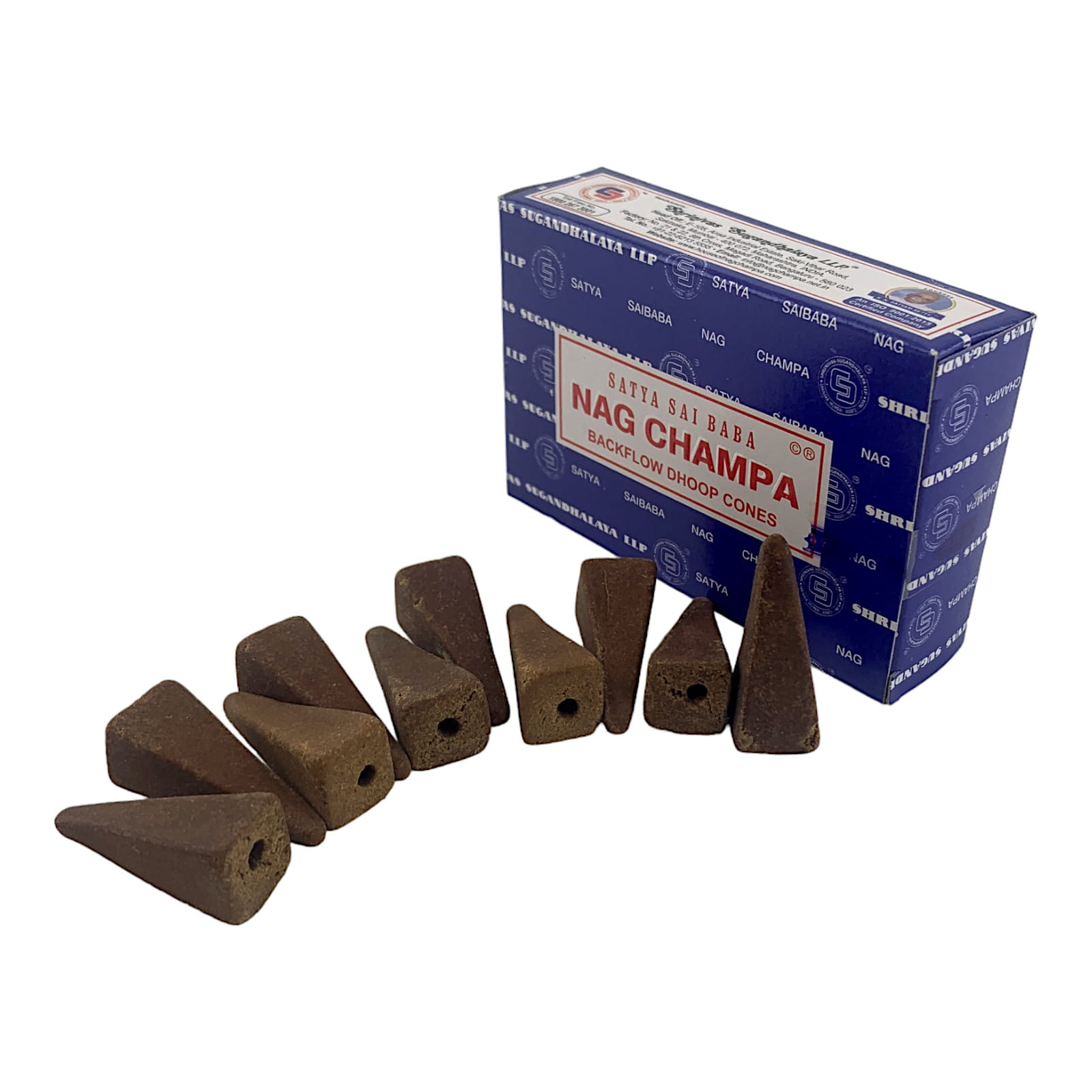 Nagchampa Backflow Cones(Нагчампа)(Satya) 10 конусов в упаковке Nagchampa Backflow Cones(Нагчампа)(Satya) 10 конусов в упаковке