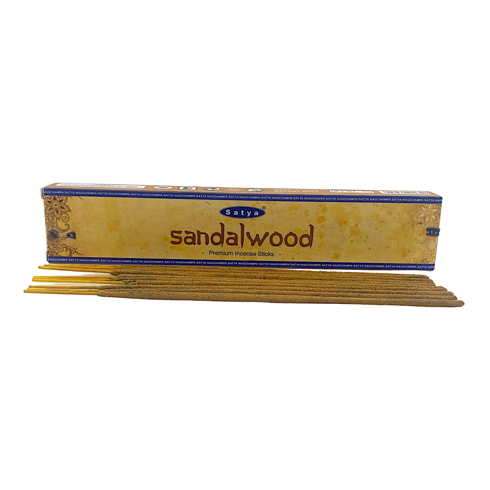 Sandal wood premium incence sticks (Сандал)(Satya) пыльцовое благовоние 15 гр. Sandal wood premium incence sticks (Сандал)(Satya) пыльцовое благовоние 15 гр.
