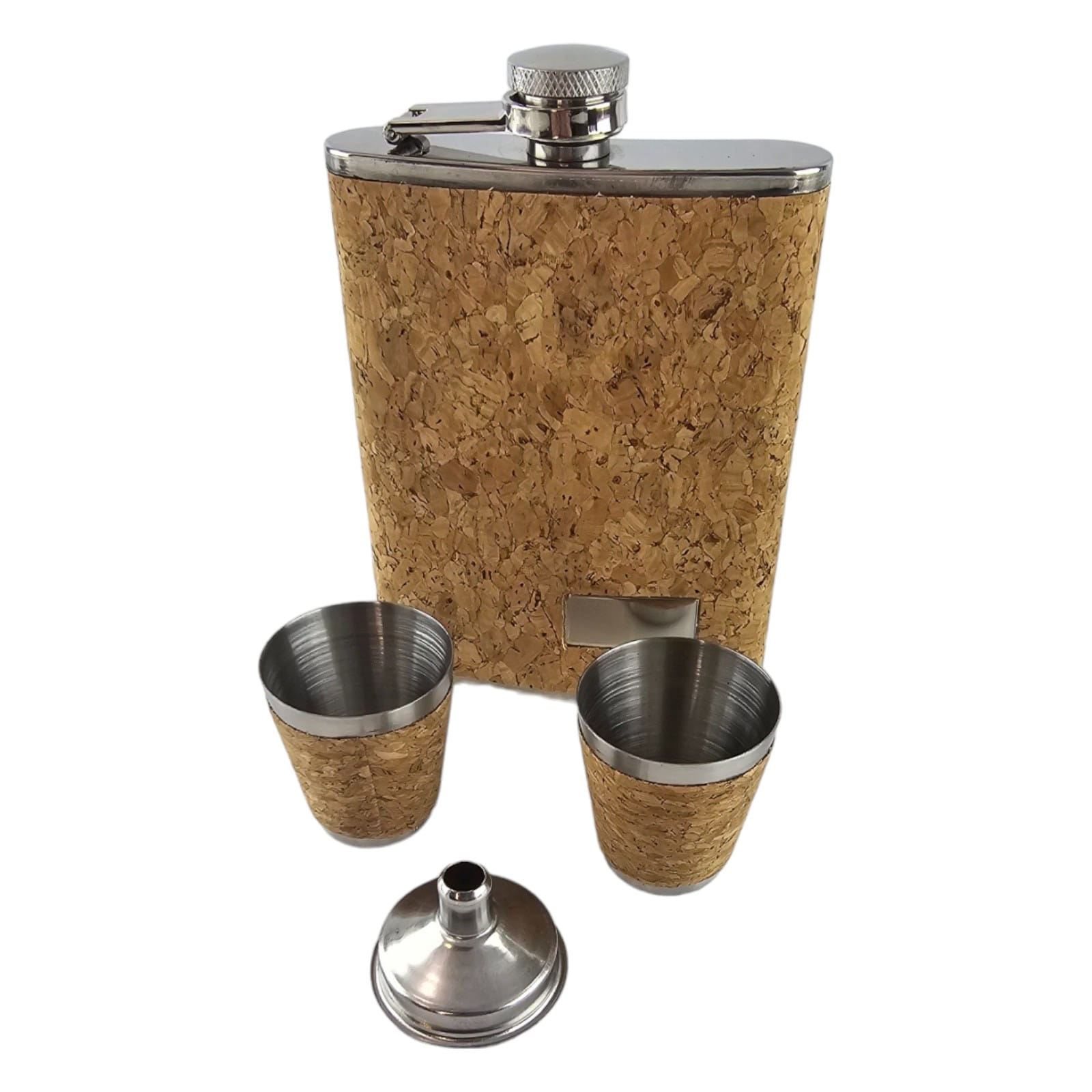 Фляга с рюмками и лейкой в подарочной упаковке ( 19х 17х 4 см) Фляга с рюмками и лейкой в подарочной упаковке ( 19х 17х 4 см)