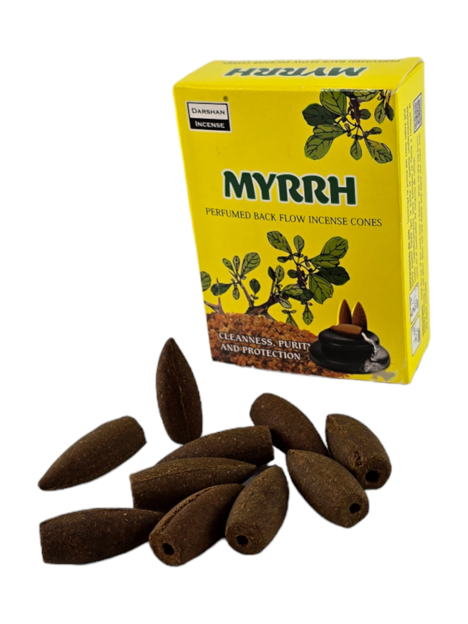 Myrrh BackFlow Cones (Мирра)(Darshan) конусы с обратным потоком Myrrh BackFlow Cones (Мирра)(Darshan) конусы с обратным потоком