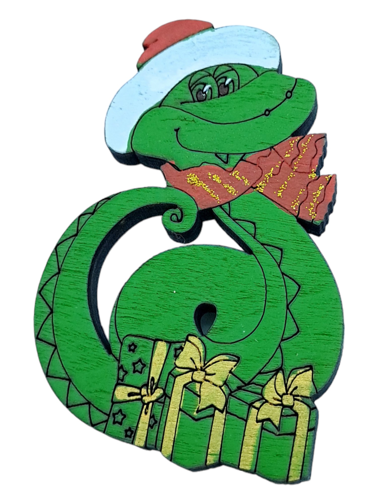 Змея Новогодняя магнит (60*40*4мм) Змея Новогодняя магнит (60*40*4мм)