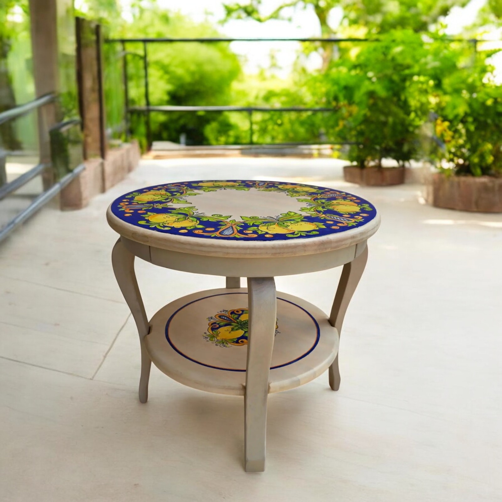 Кофейный, журнальный столик Сицилийские лимоны(d-530мм,высота 480мм) Кофейный, журнальный столик Сицилийские лимоны(d-530мм,высота 480мм)