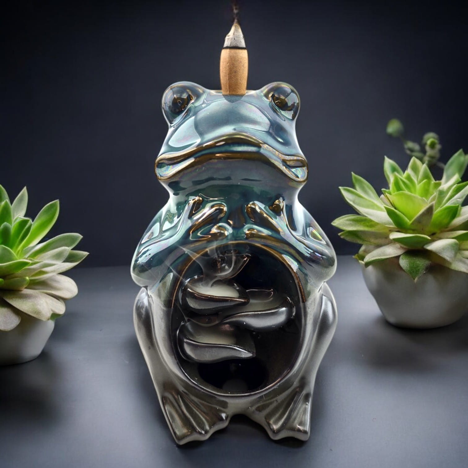 Подставка под благовония Back Flow Лягушка-медитатор (16х10,5х10 см) Подставка под благовония Back Flow Лягушка-медитатор (16х10,5х10 см)