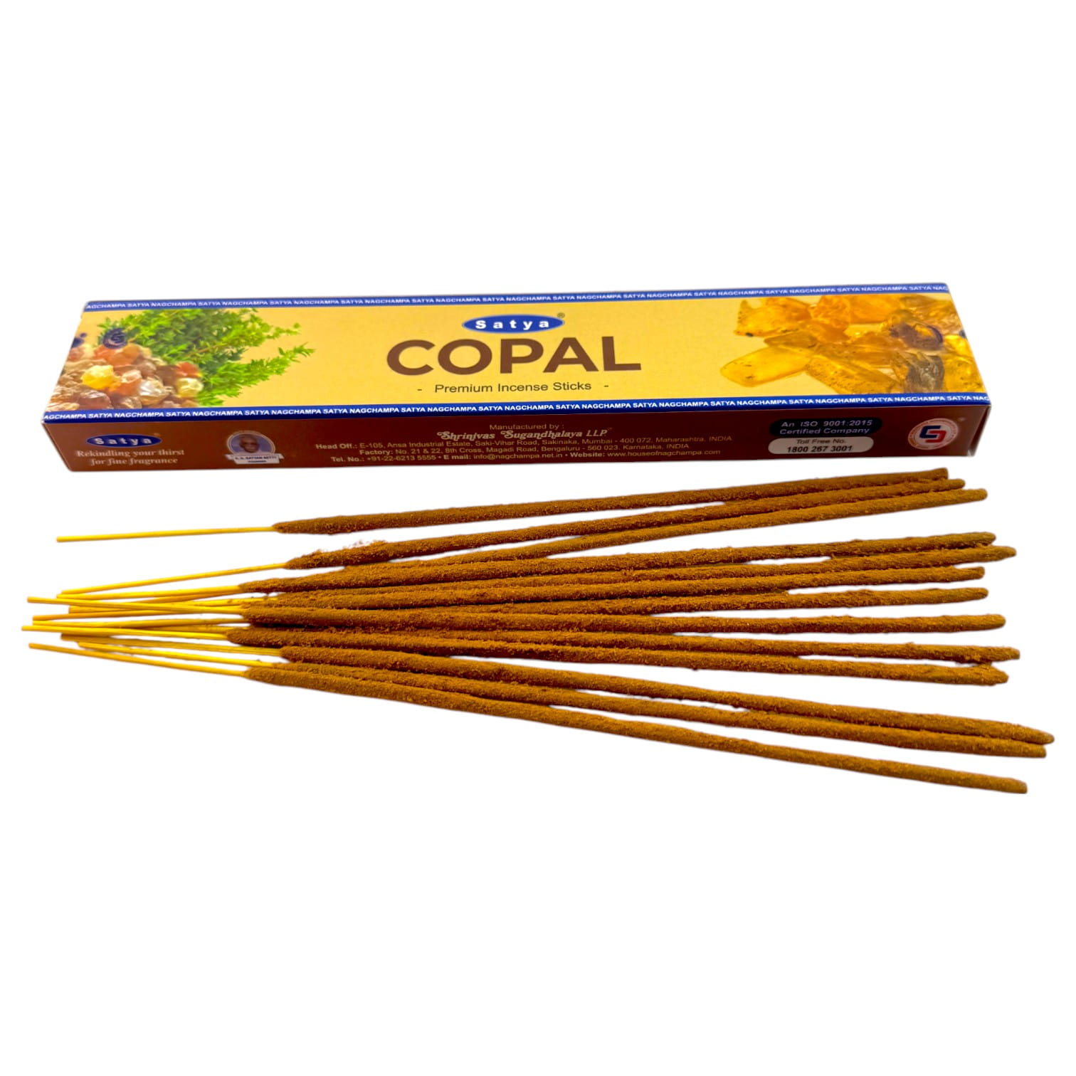 Copal premium incence sticks (Янтарь)(Satya) пыльцовое благовоние 15 гр. Copal premium incence sticks (Янтарь)(Satya) пыльцовое благовоние 15 гр.