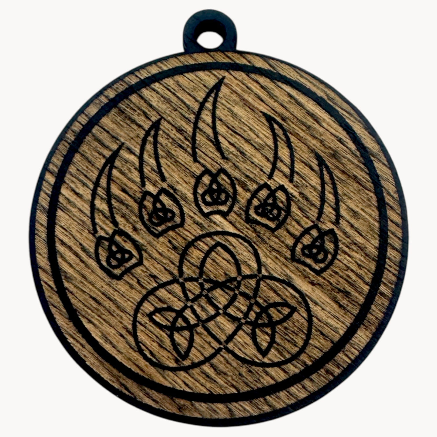 Оберег Печать Велеса,темный (d-4,5 см) дерево, покрыт эмалью. Оберег Печать Велеса,темный (d-4,5 см) дерево, покрыт эмалью.