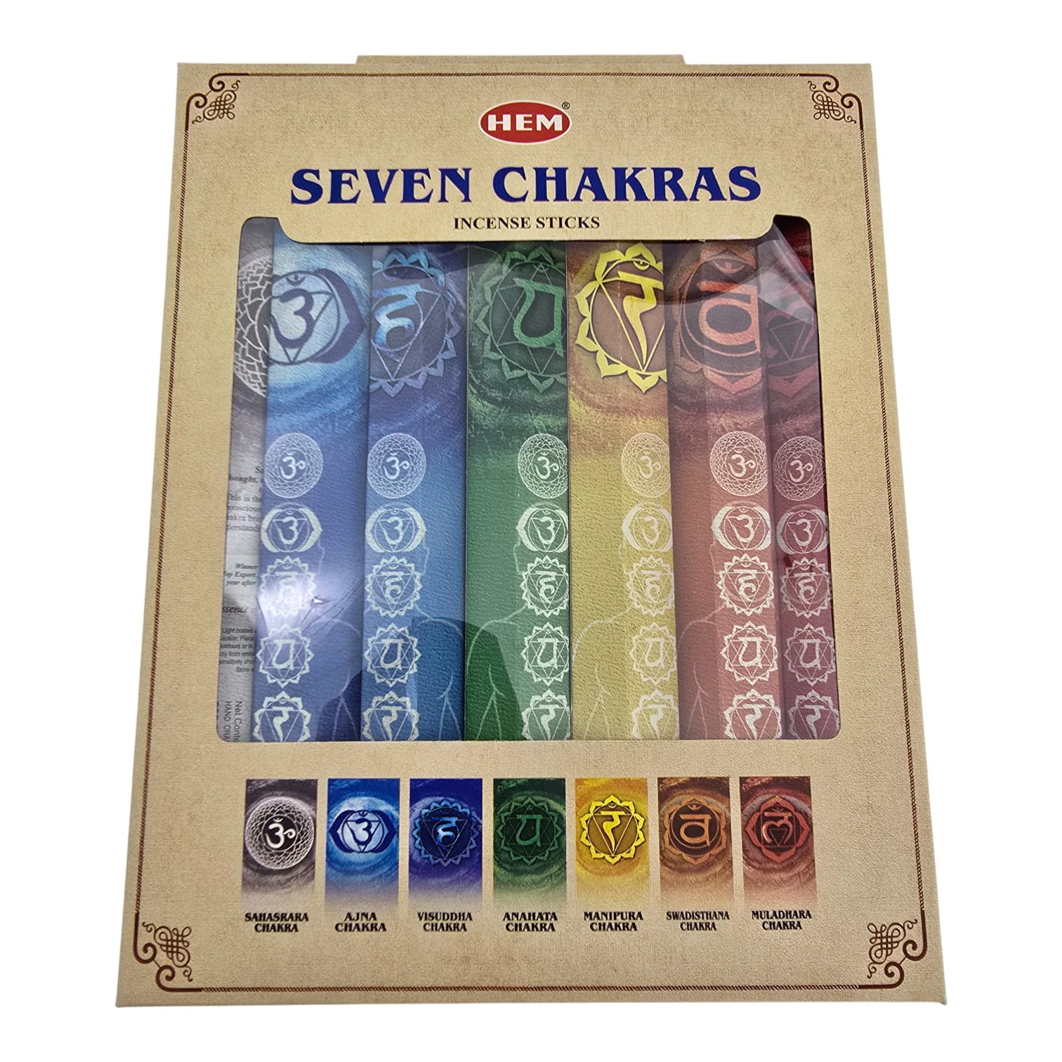 7 Chakras Hexa Gift Pack HEM 7 Чакр, ароматические палочки, 7 х HEXA по 20 шт 7 Chakras Hexa Gift Pack HEM 7 Чакр, ароматические палочки, 7 х HEXA по 20 шт