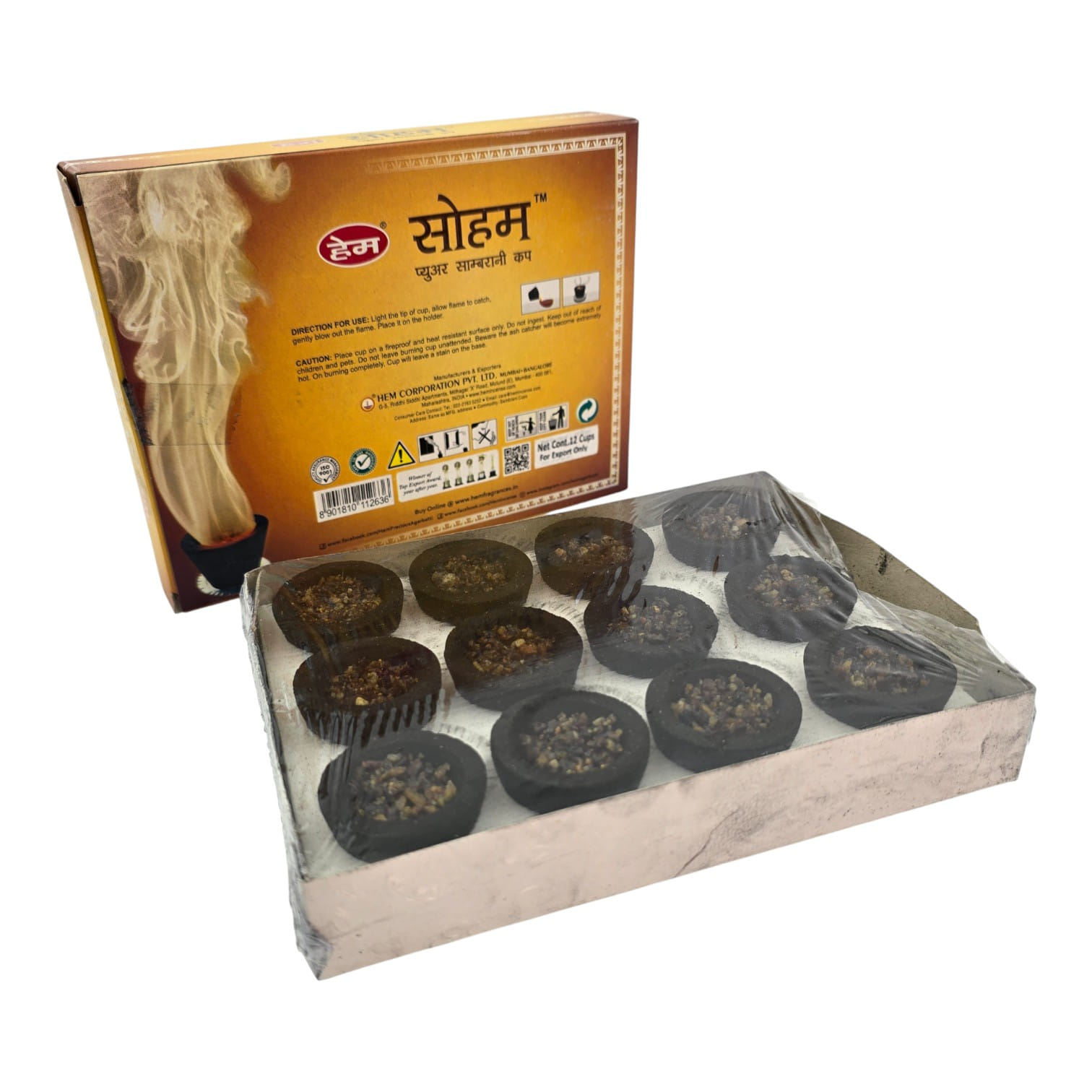 Soham Sambrani Cup HEM 12 шт ароматические чаши Soham Sambrani Cup HEM 12 шт ароматические чаши