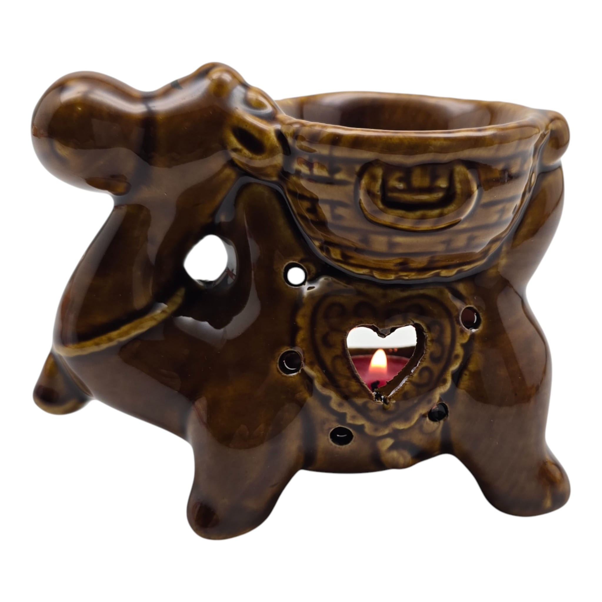 Аромалампа керамическая коричневая Верблюд (11х11х6 см) Аромалампа керамическая коричневая Верблюд (11х11х6 см)