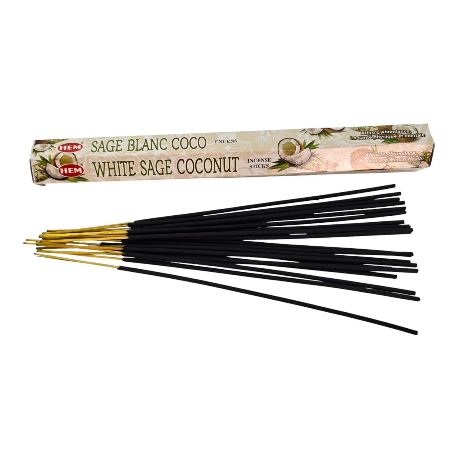 White Sage Coconut (Белый Шалфей и Кокос)(Hem) шестигранник White Sage Coconut (Белый Шалфей и Кокос)(Hem) шестигранник