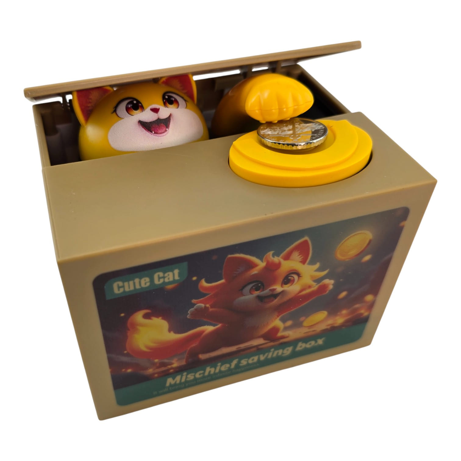 Интерактивная копилка Котёнок на батарейках (12 х 10 х 9 см) Интерактивная копилка Котёнок на батарейках (12 х 10 х 9 см)