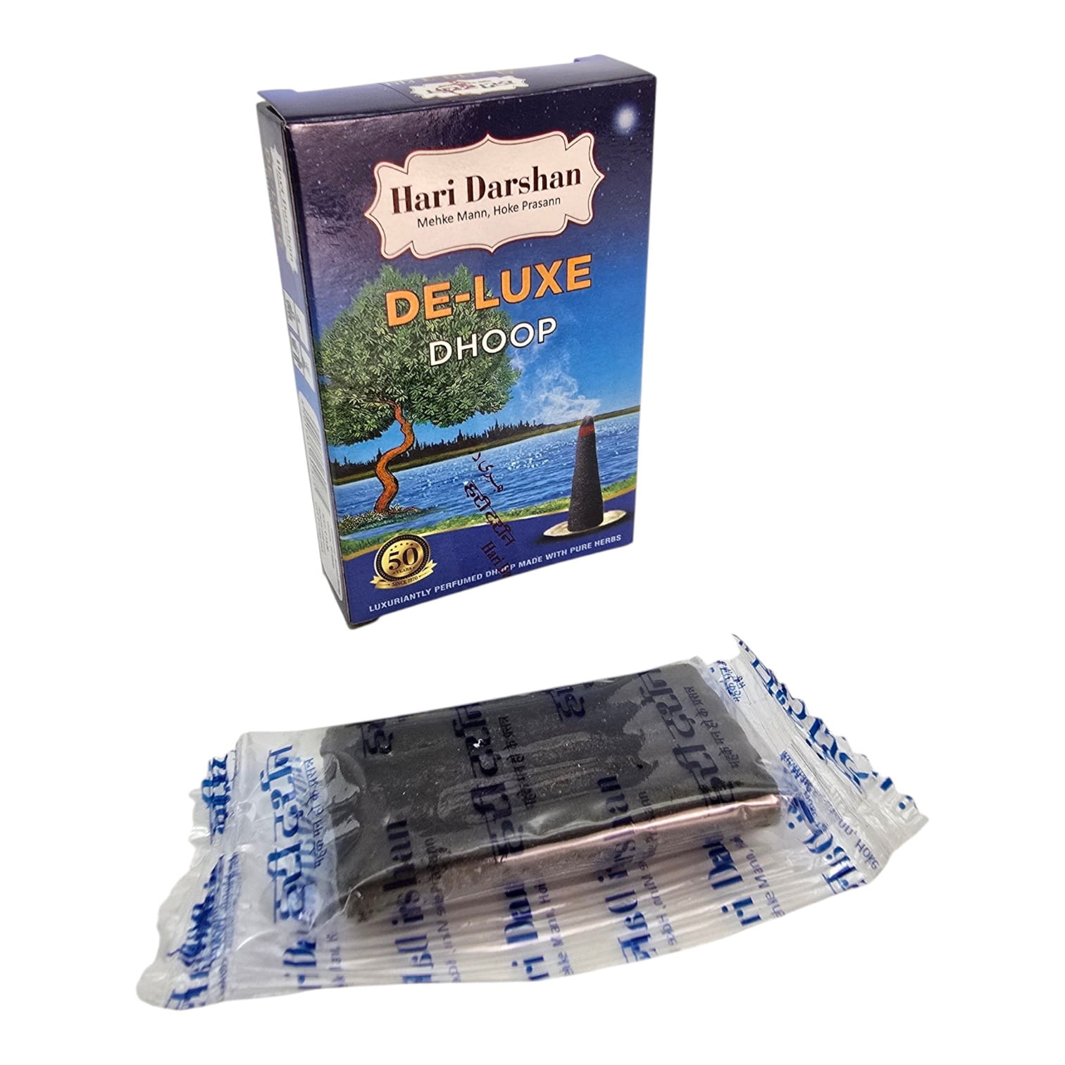 Hari Darshan De-Luxe Dhoop — пластичная ароматическая масса (25 г, 10 порций) благовоние Hari Darshan De-Luxe Dhoop — пластичная ароматическая масса (25 г, 10 порций) благовоние