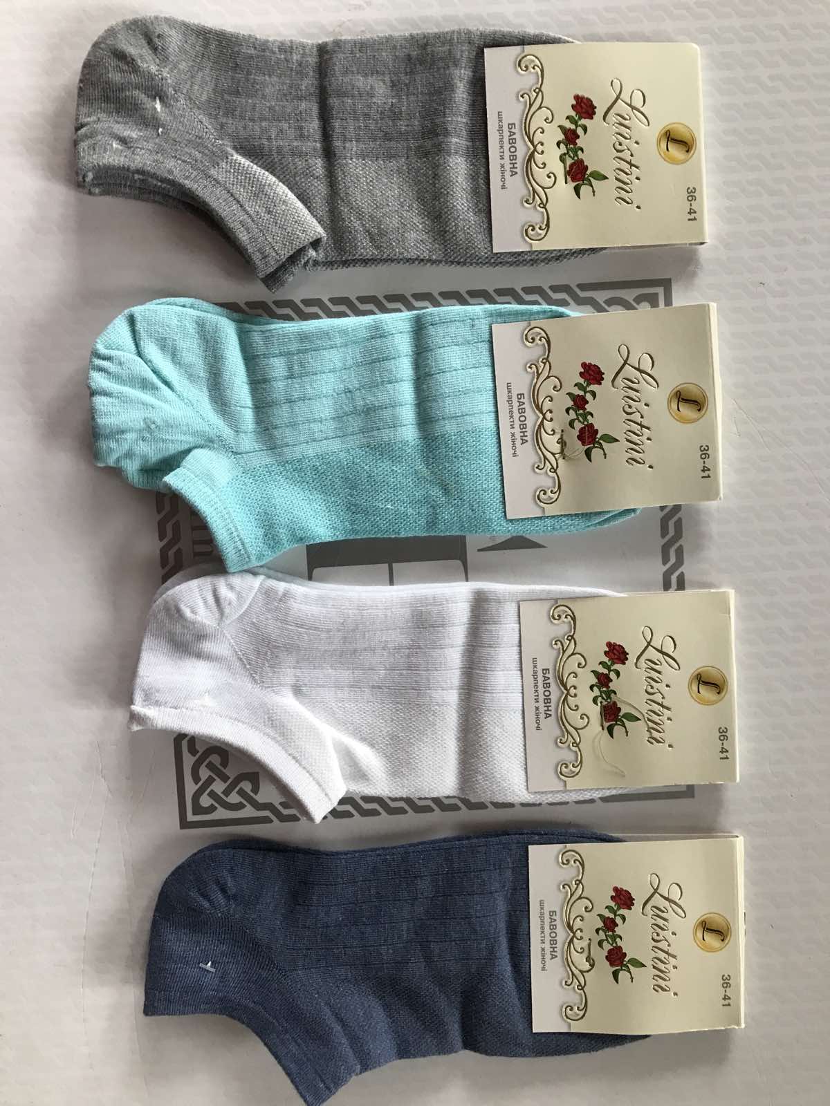 Носки LUISTINA глубокий патик женские 36-41 , верх сеточка Турция Носки LUISTINA глубокий патик женские 36-41 , верх сеточка Турция